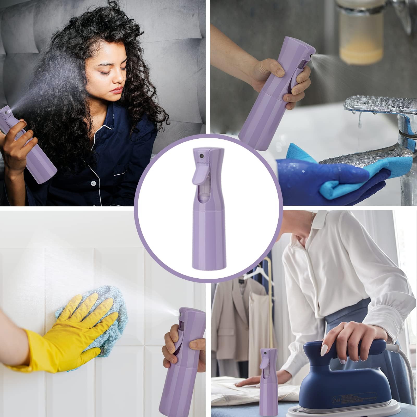 Zuhose Continuous Spray Bottle, 6.8Oz /200Ml Hair Mister Spray Bottle, Mist Spray Bottle For Hair, Fine Mist Water Spray Bottle