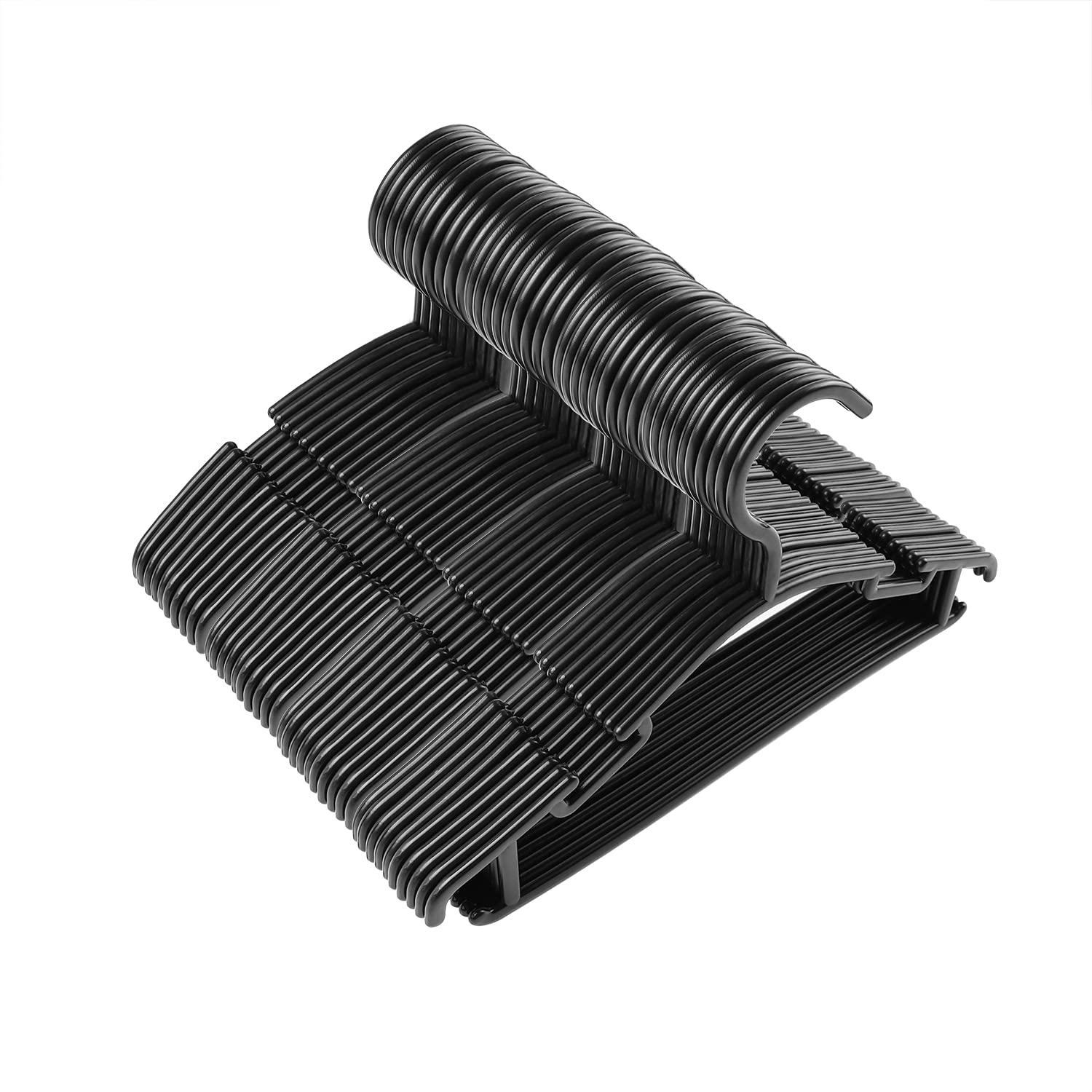 Goodtou Kids Hangers Baby Hangers For Clothes Plastic Black Infant Hangers Bulk Toddler Hangers For Nursery Child Children Hange