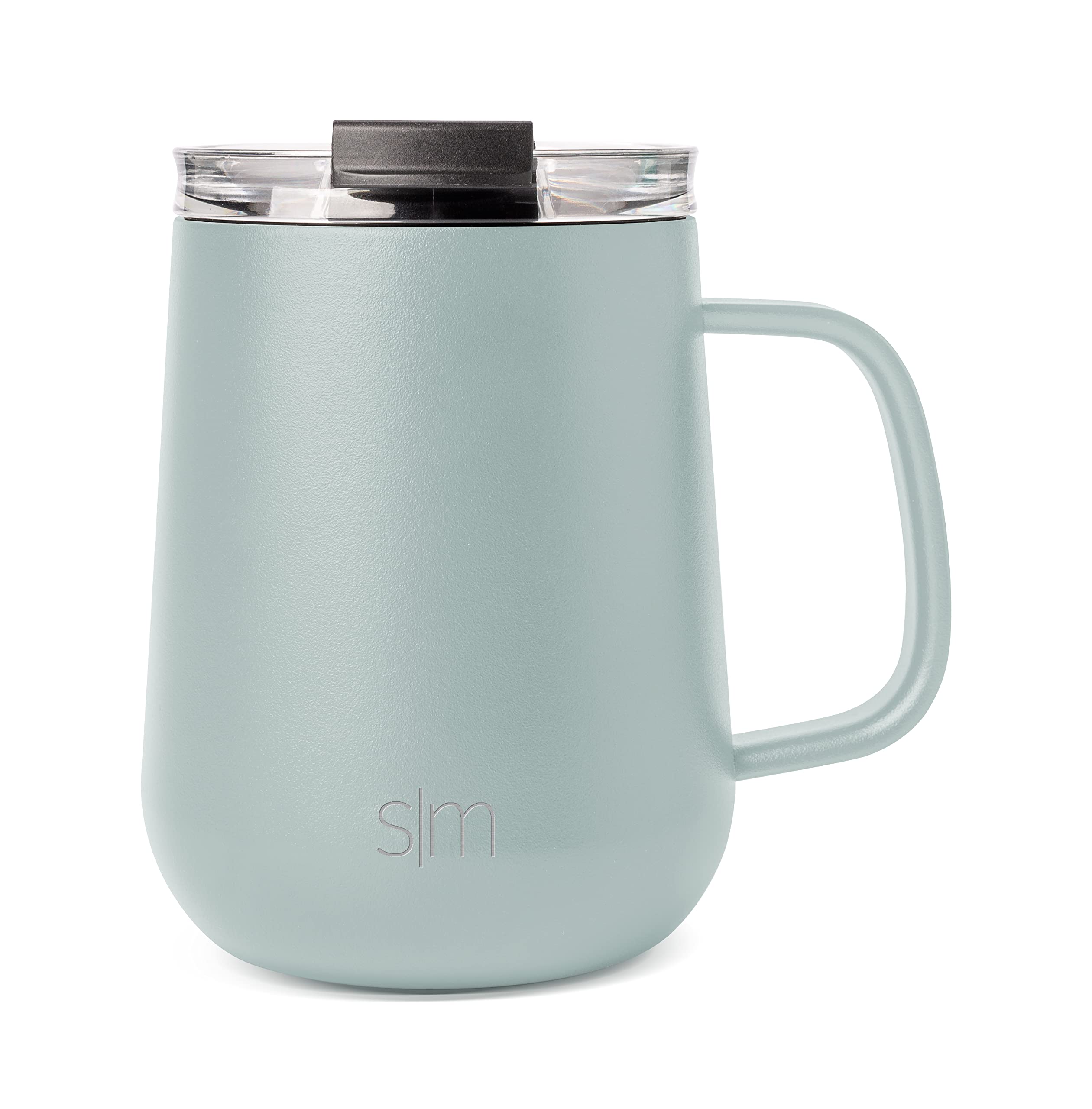 Simple Modern Travel Coffee Mug With Lid And Handle | Reusable Insulated Stainless Steel Coffee Tumbler Tea Cup | Gifts For Wome