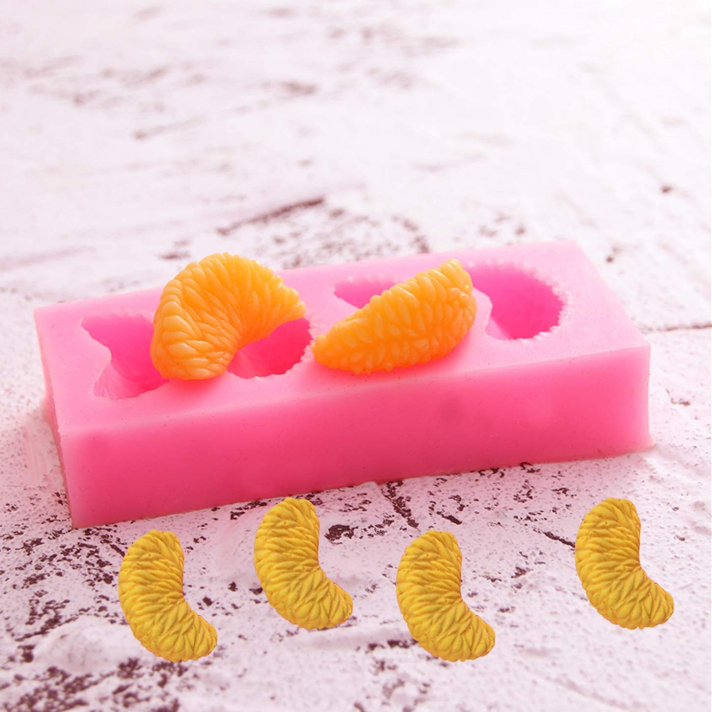 4 Pieces Fruit Shaped Silicone Fondant Molds Strawberry Orange Raspberry Blueberry Fondant Molds Chocolate Candy Molds For Cake