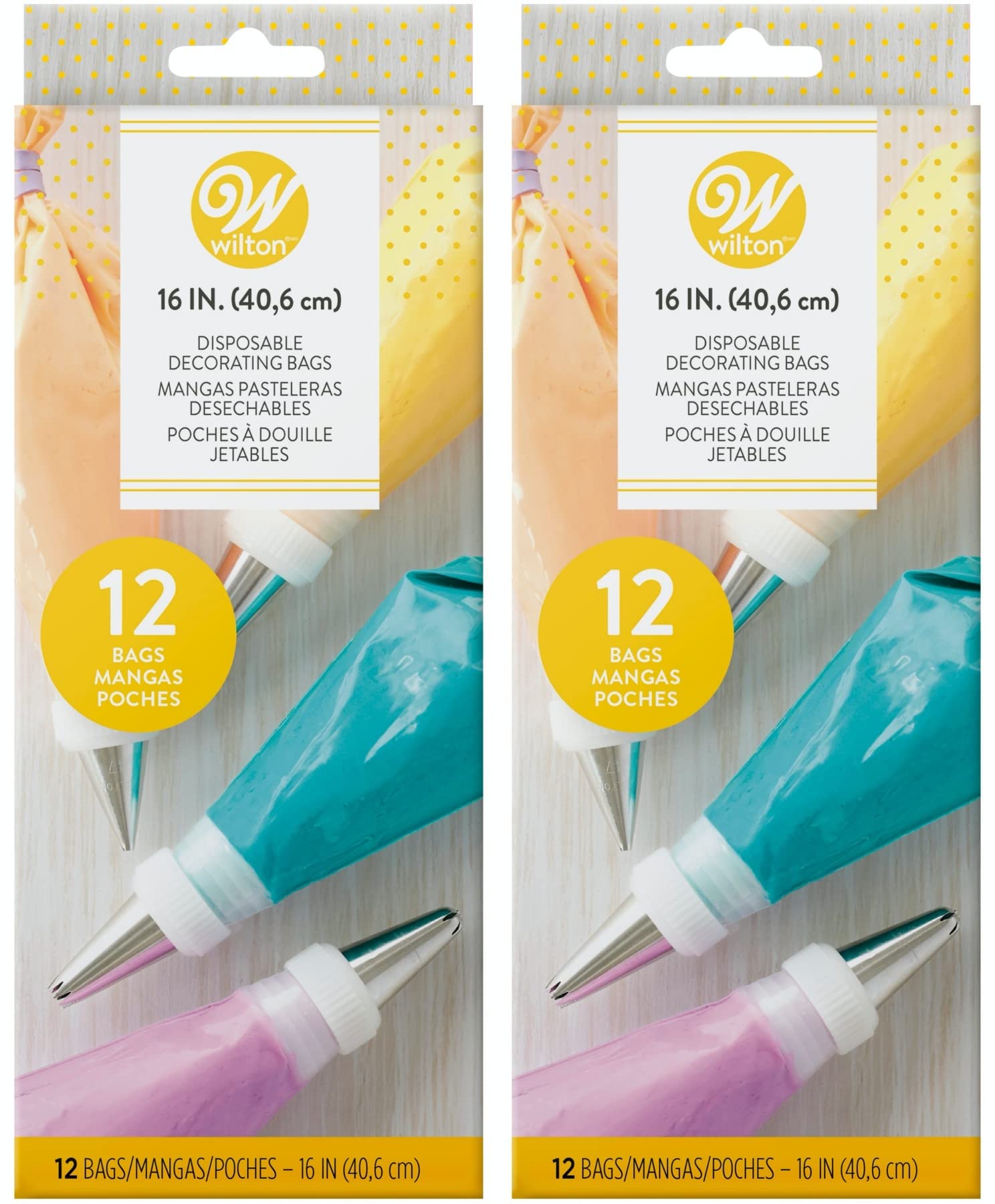 Wilton Disposable 16-Inch Decorating Bags (2 Pack)