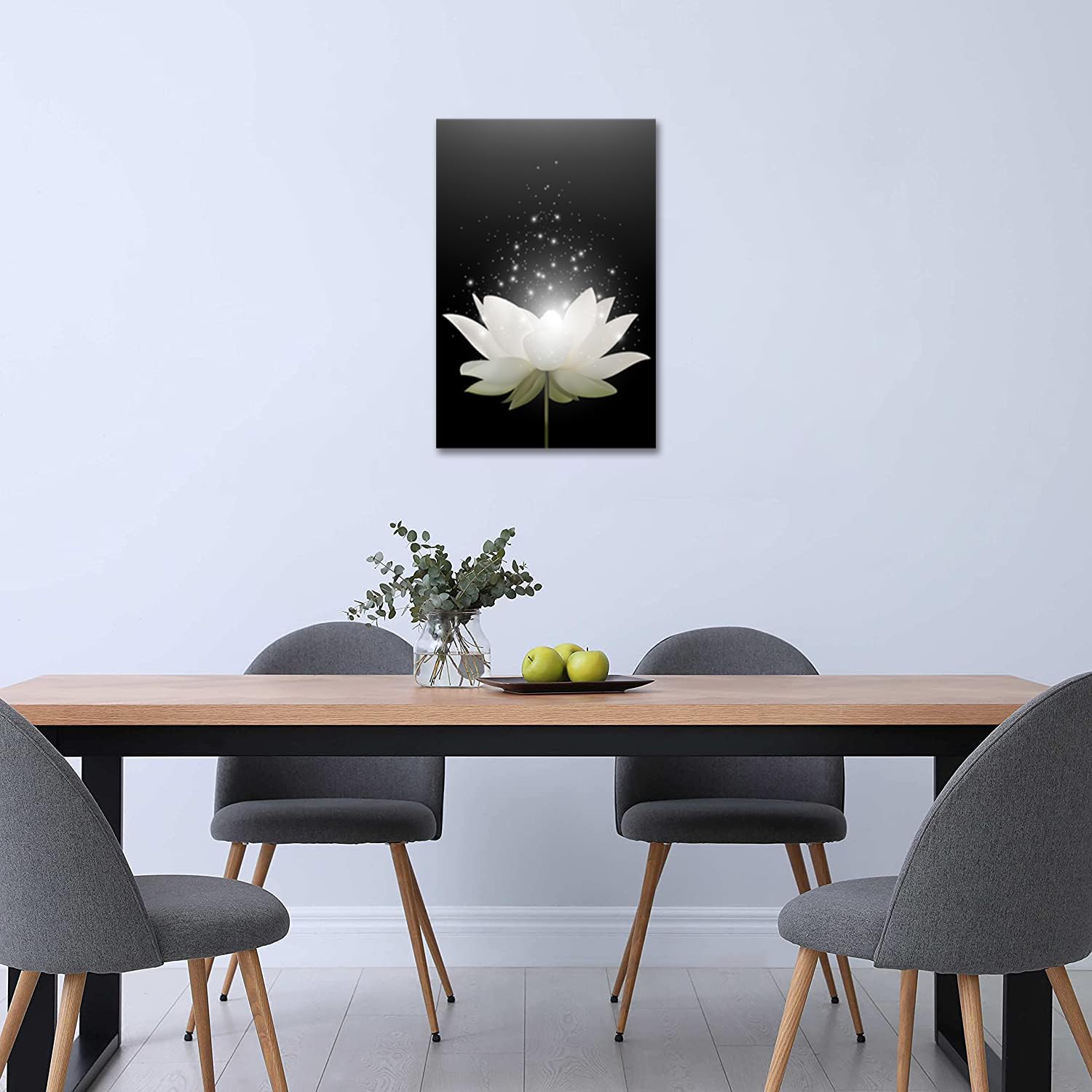 Lotus Flower Canvas Print Wall Art Pictures For Modern Wall Decor Artwork Spiritual Meditation Prints On Canvas Wall Decor For Y
