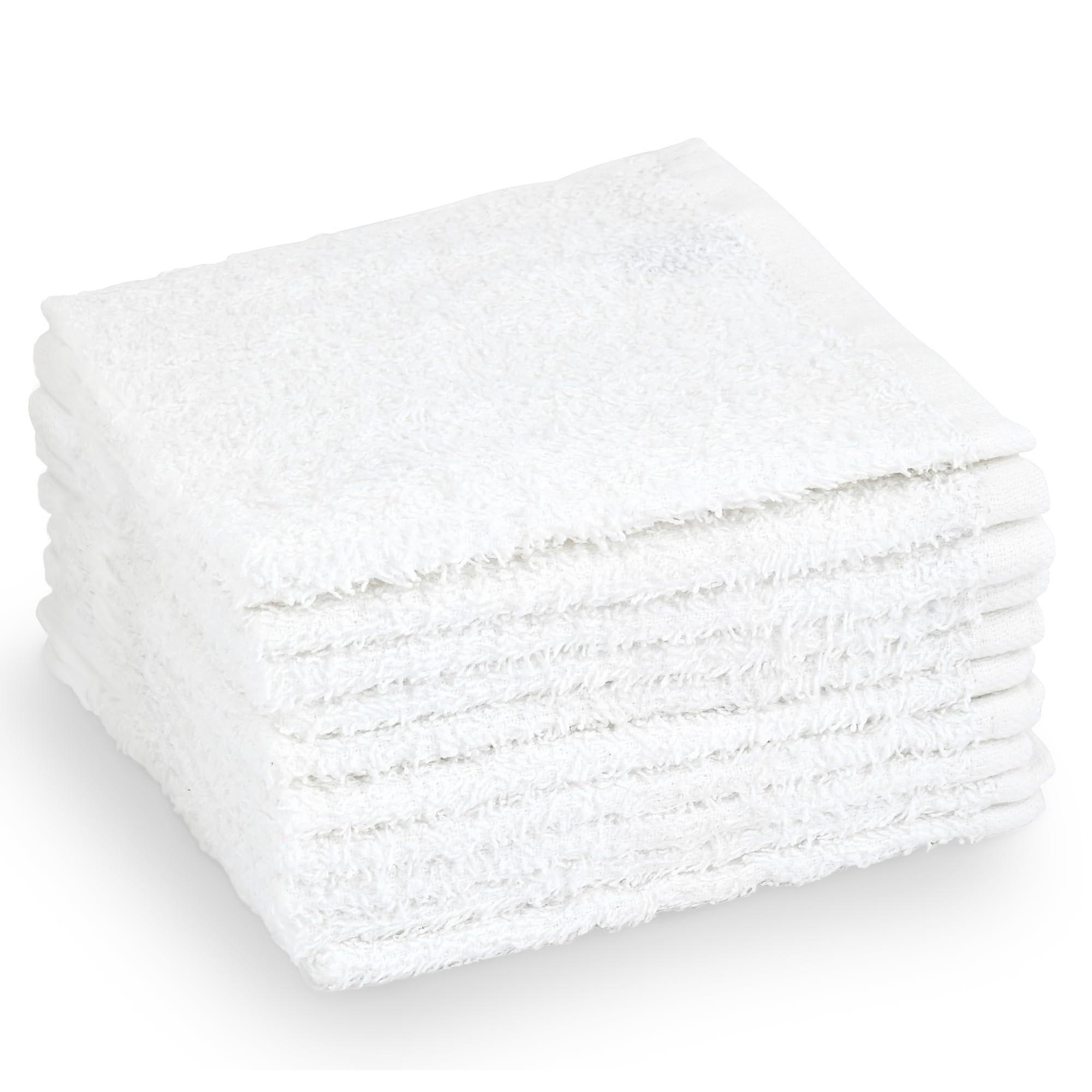 Crystal Ridge Cotton Wash Cloths 10 Pack - Washcloths For Showering, Face And Body, Soft And Highly Absorbent Multipurpose Towel