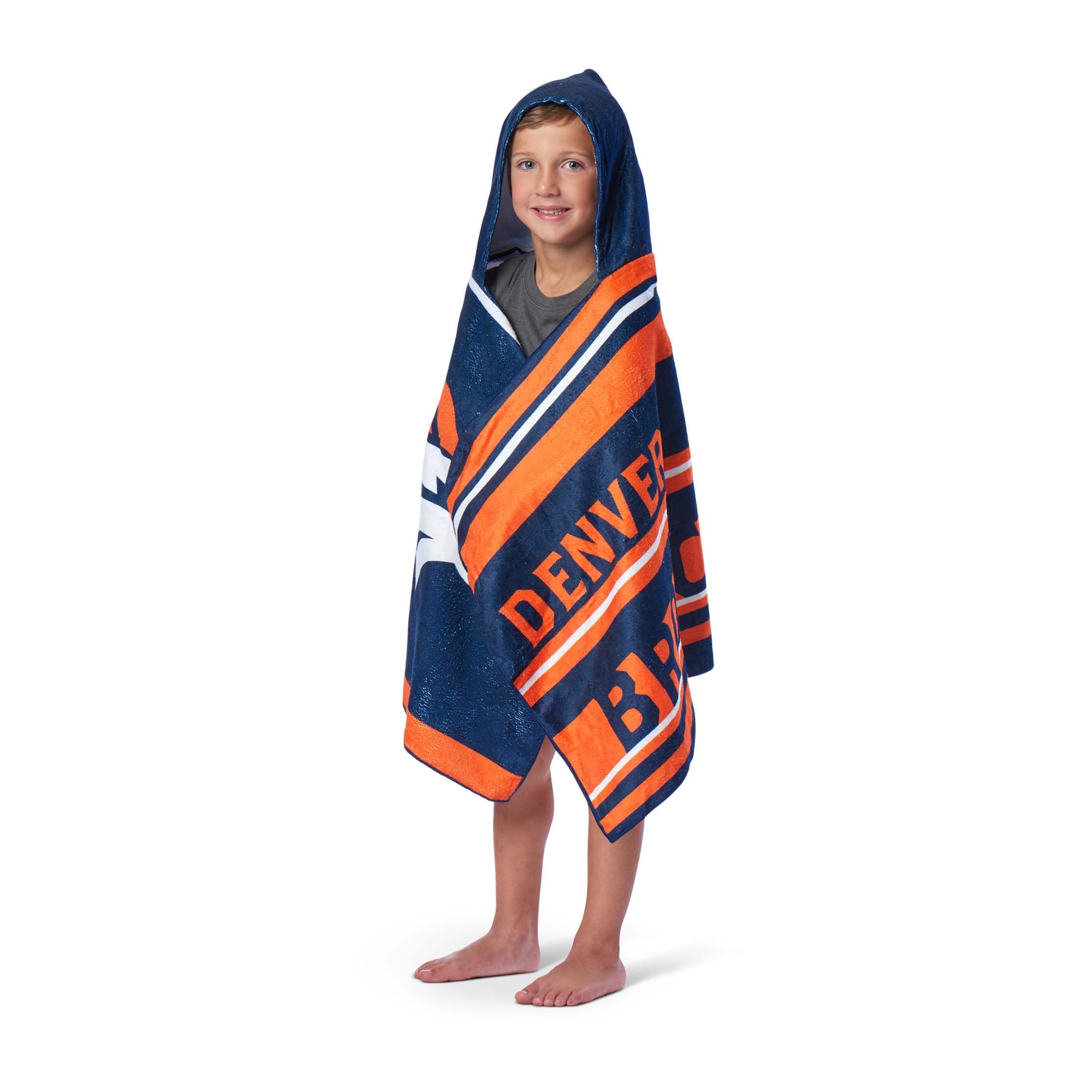 NFL 606 Broncos - Juvy Hooded Towel  22X51(D0102HgJEXU)