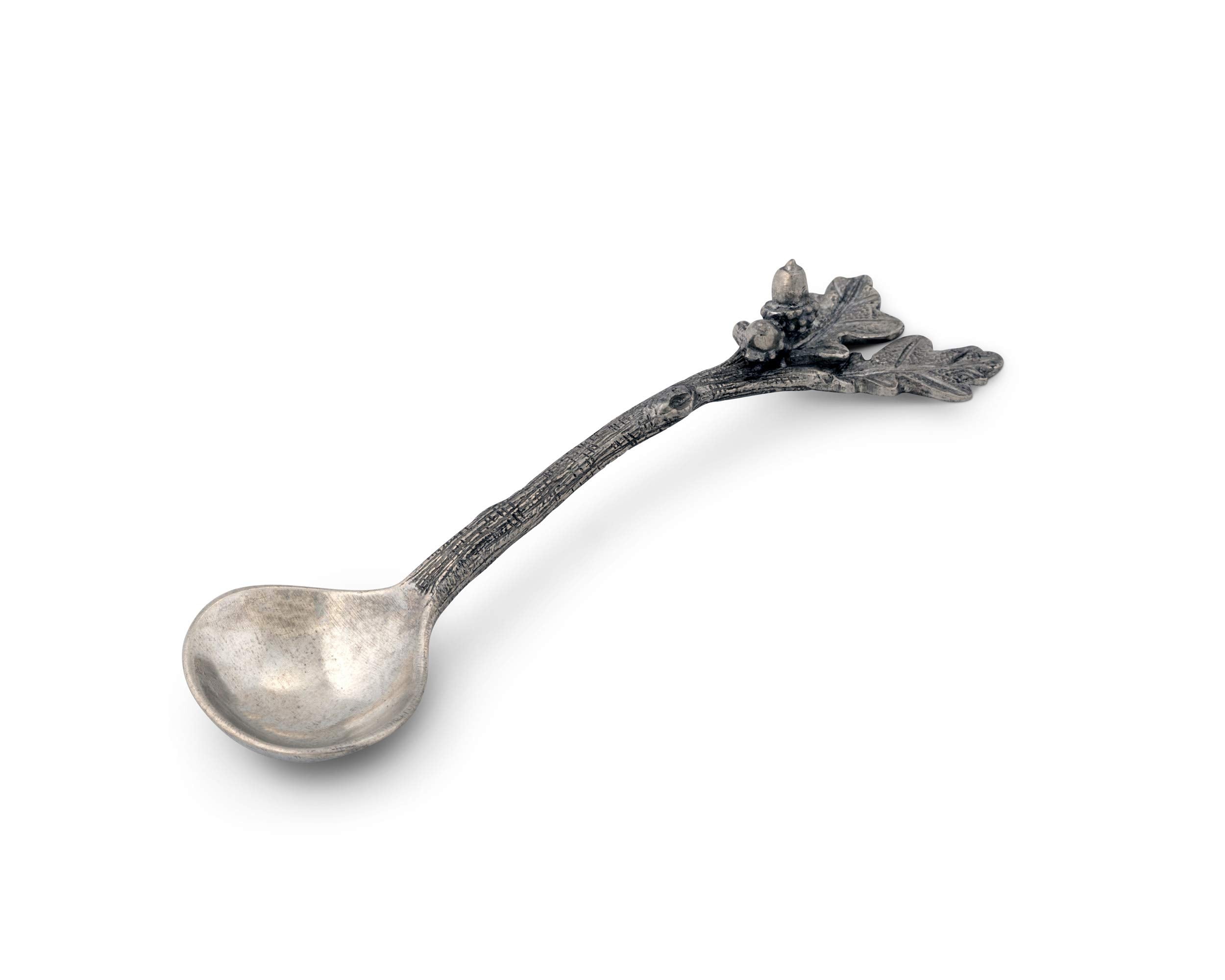 Vagabond House Small Solid Pewter Acorn Ladle/Sauce/Serving Spoon 4.5 Inch Long