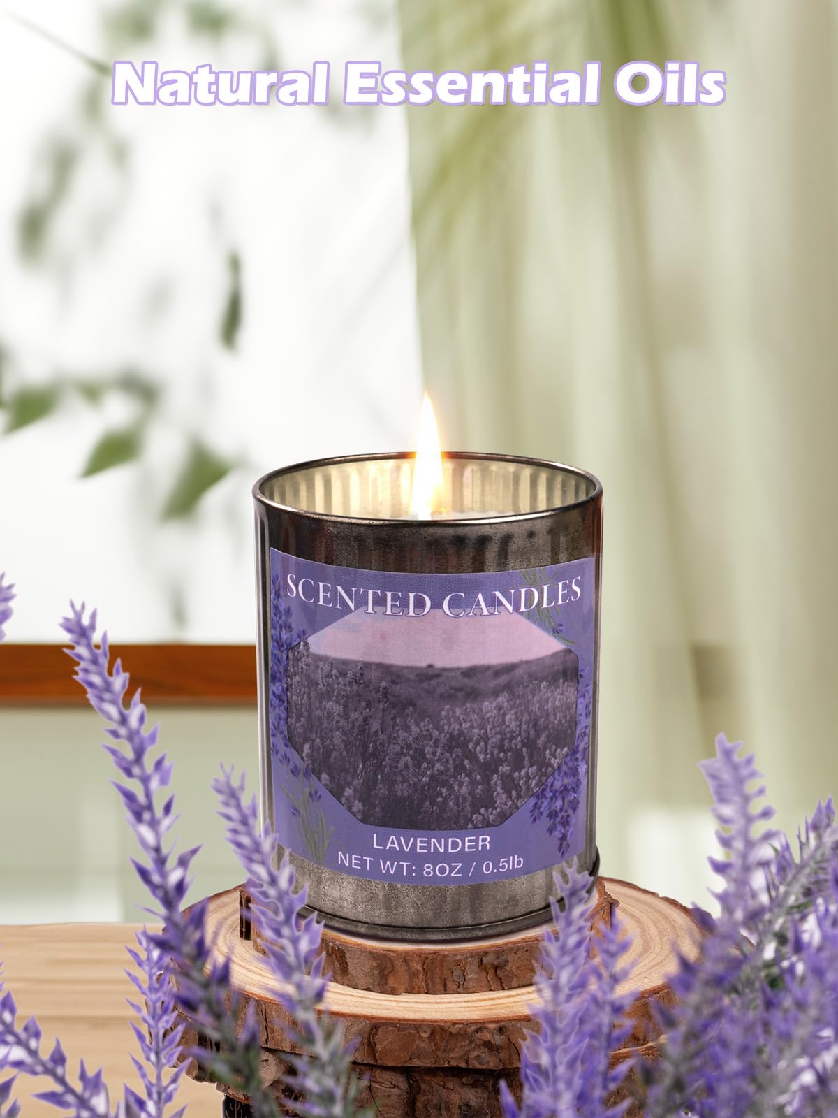 Scented Candle Gift Set, 4 Pack 32oz Soy Wax Candles Set, 200 Hour Burn Time Long Lasting Aromatherapy Candles Set, Container Ca