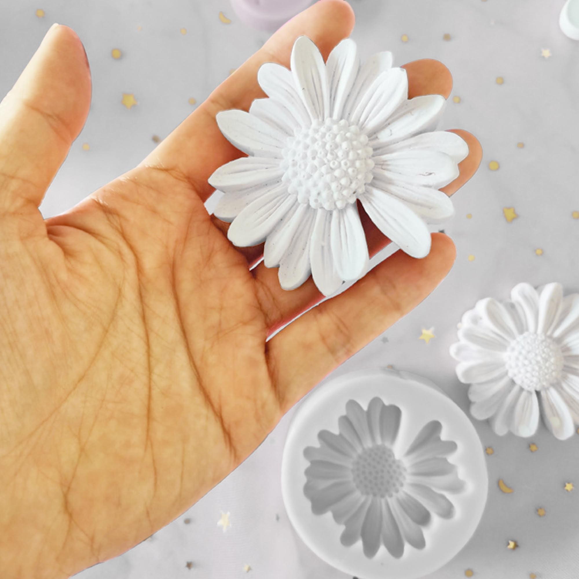 Flower Silicone Molds Daisy Fondant Mold Flower Silicone Fondant Mold Daisy Chrysanthemum Mould Flower Silicone Fondant Molds Fo