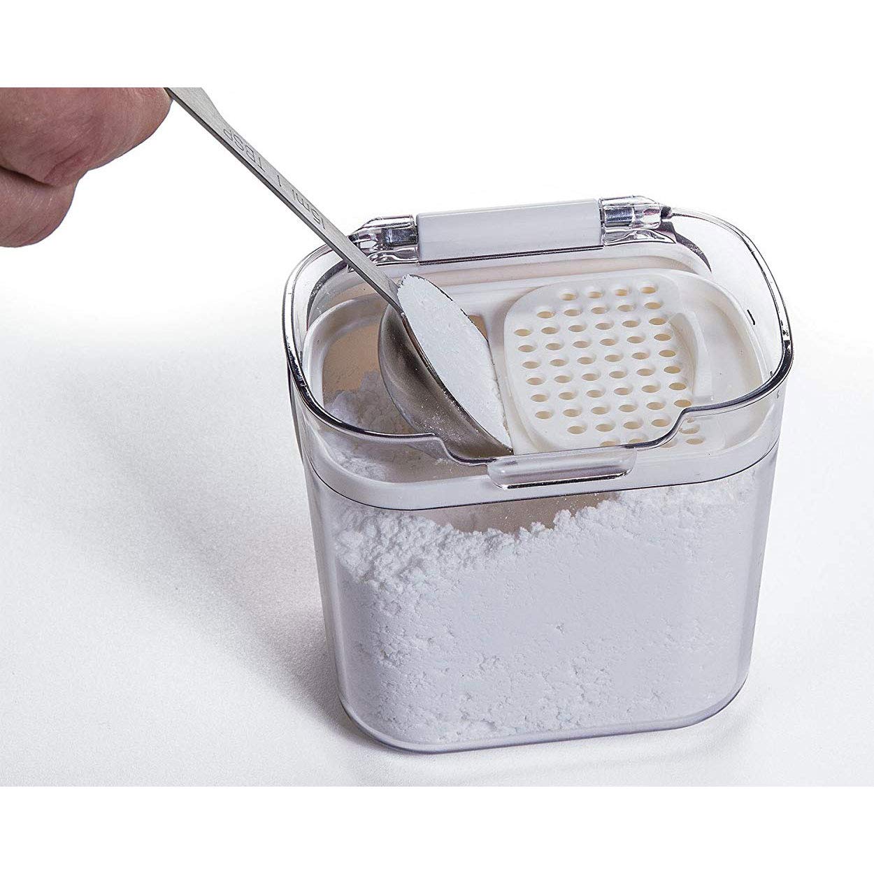 Progressive International Prepworks Mini Prokeeper 1.5 Cup Spice, Herb, Baking Soda/Powder, Snack Airtight Food Storage Containe
