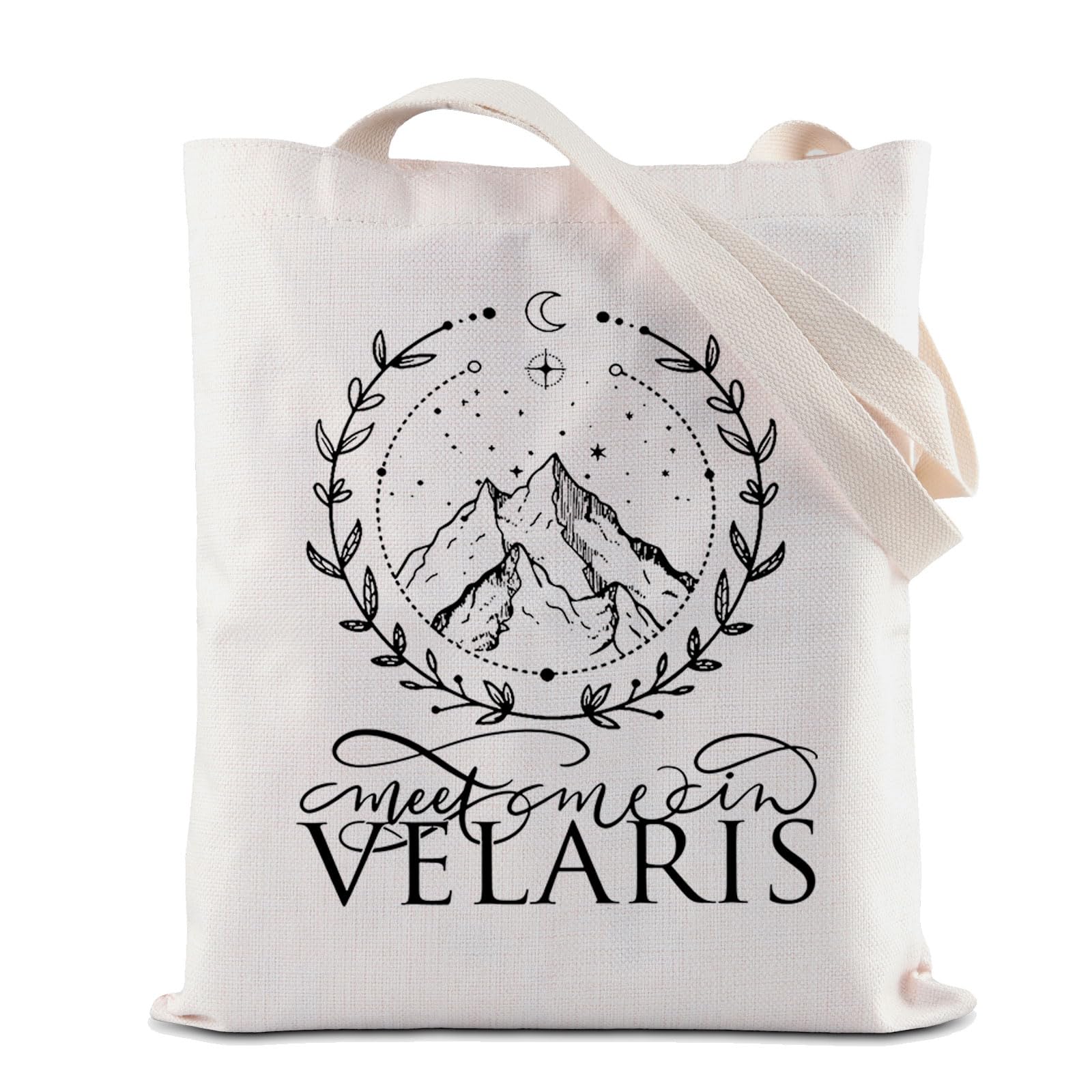 Zjxhpo Acotar Tote Bag Sjm Shoulder Bag City Of Starlight Handbag Velaris Reusable Grocery Shopping Bag Bookish Bookworm Gift (V
