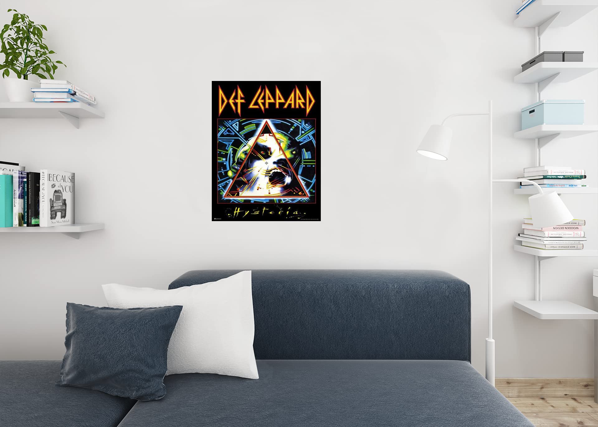 Def Leppard Hysteria Album Cover Heavy Metal Music Merchandise Retro Vintage 80S Aesthetic Rock Roll Band Cool Wall Art Print Po
