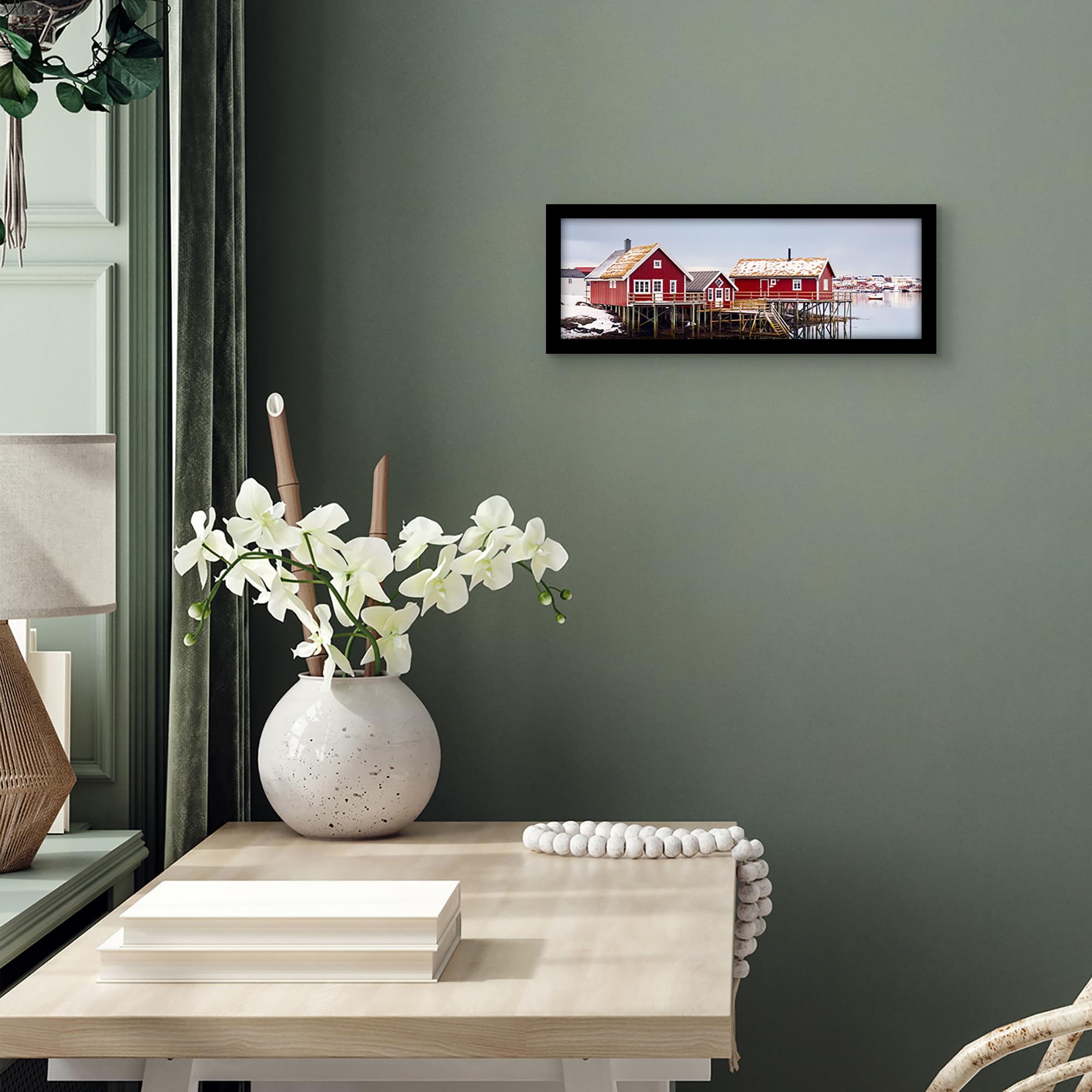 Americanflat 5x15 Picture Frame with Shatter-Resistant Glass - Signature Collection - Gallery-Style Frames Made of Engineered Wo