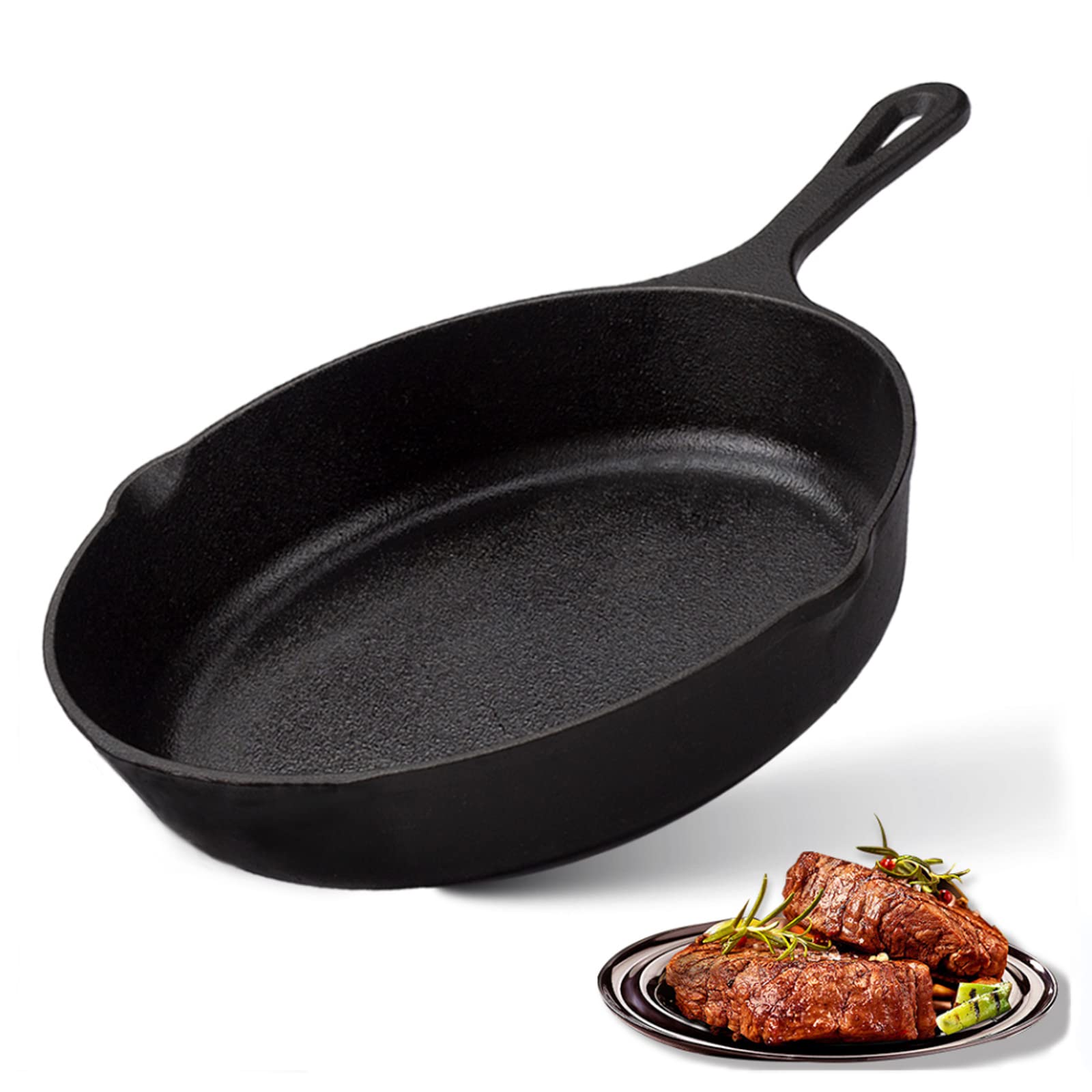 Z Grills Mini Cast Iron Skillets, Pre-Seasoned Cast Iron Frying Pan For Cooking & Grill, Stovetop, Camping Firepit, Induction, O