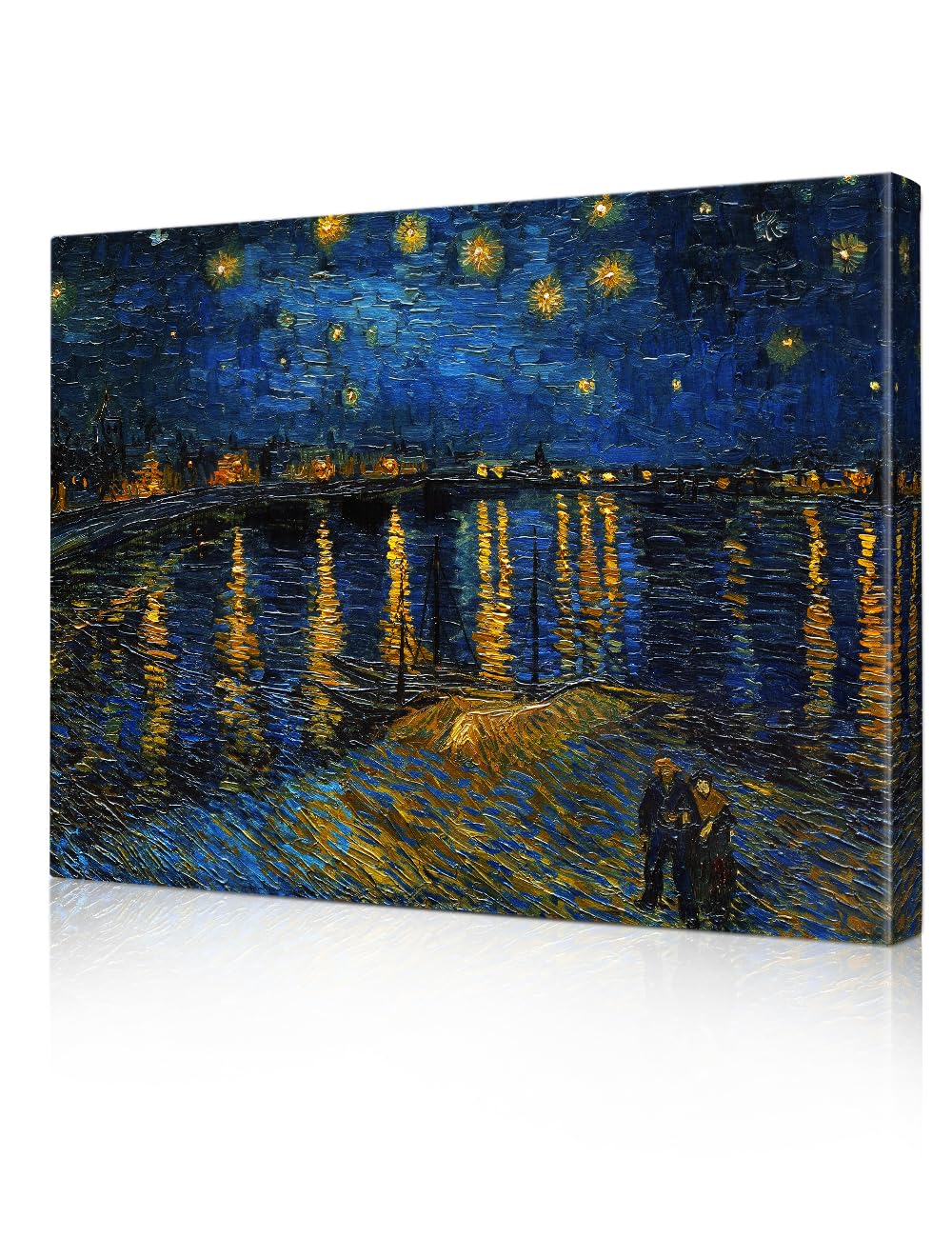 Decorarts - Starry Night Over The Rhone By Vincent Van Gogh Art Classic Art. Oversize Giclee Prints Canvas Wall Art For Wall Dec