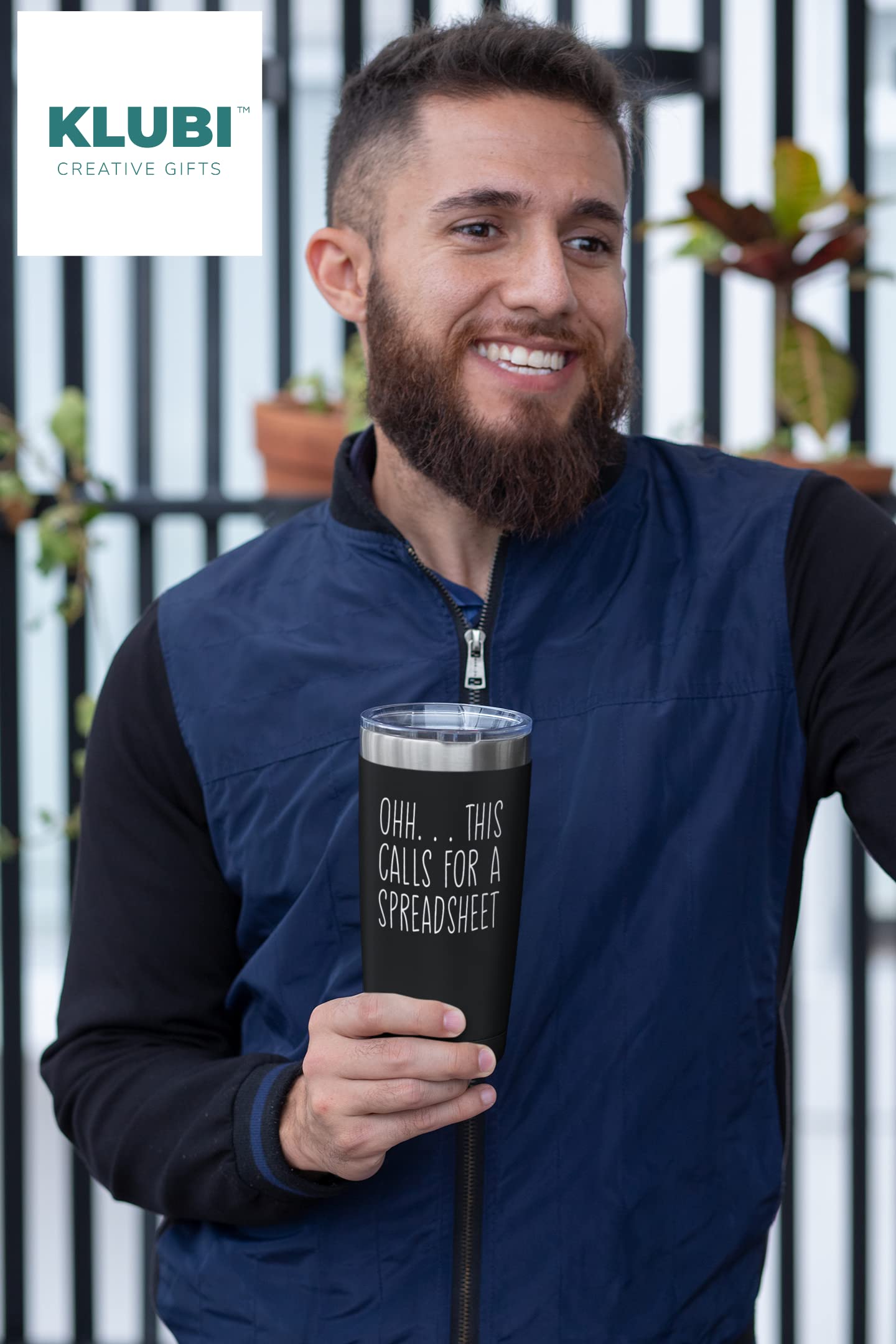 Klubi Accountant Gifts Spreadsheet Mug - 20Oz Tumbler Coffee Mug Oh This Calls For A Spreadsheet Funny Gift For Accounting, Boss