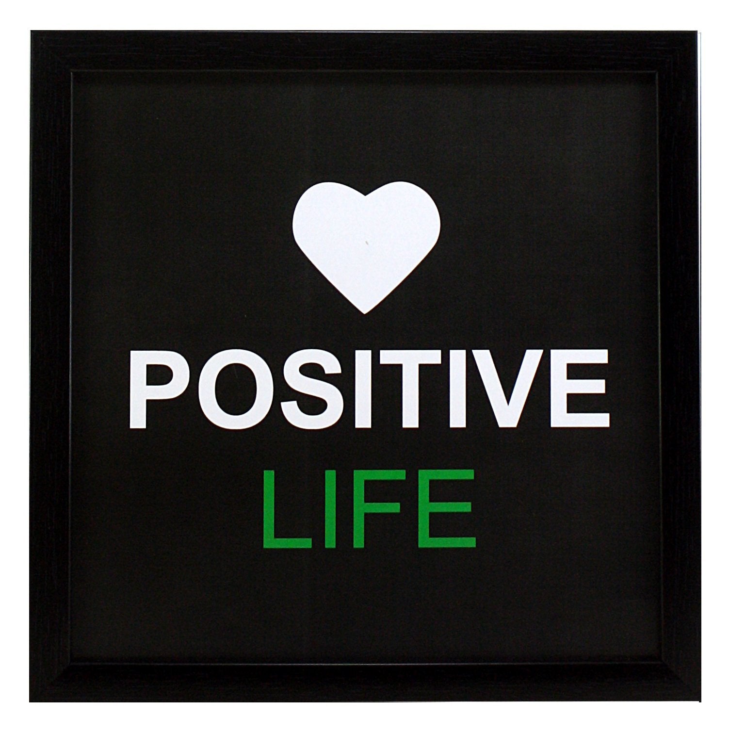 Indianara 3 Piece Set of Framed Wall Hanging Motivational Spiritual Art Prints Positive Mind Vibes Life 8.7 inch X 8.7 inch With