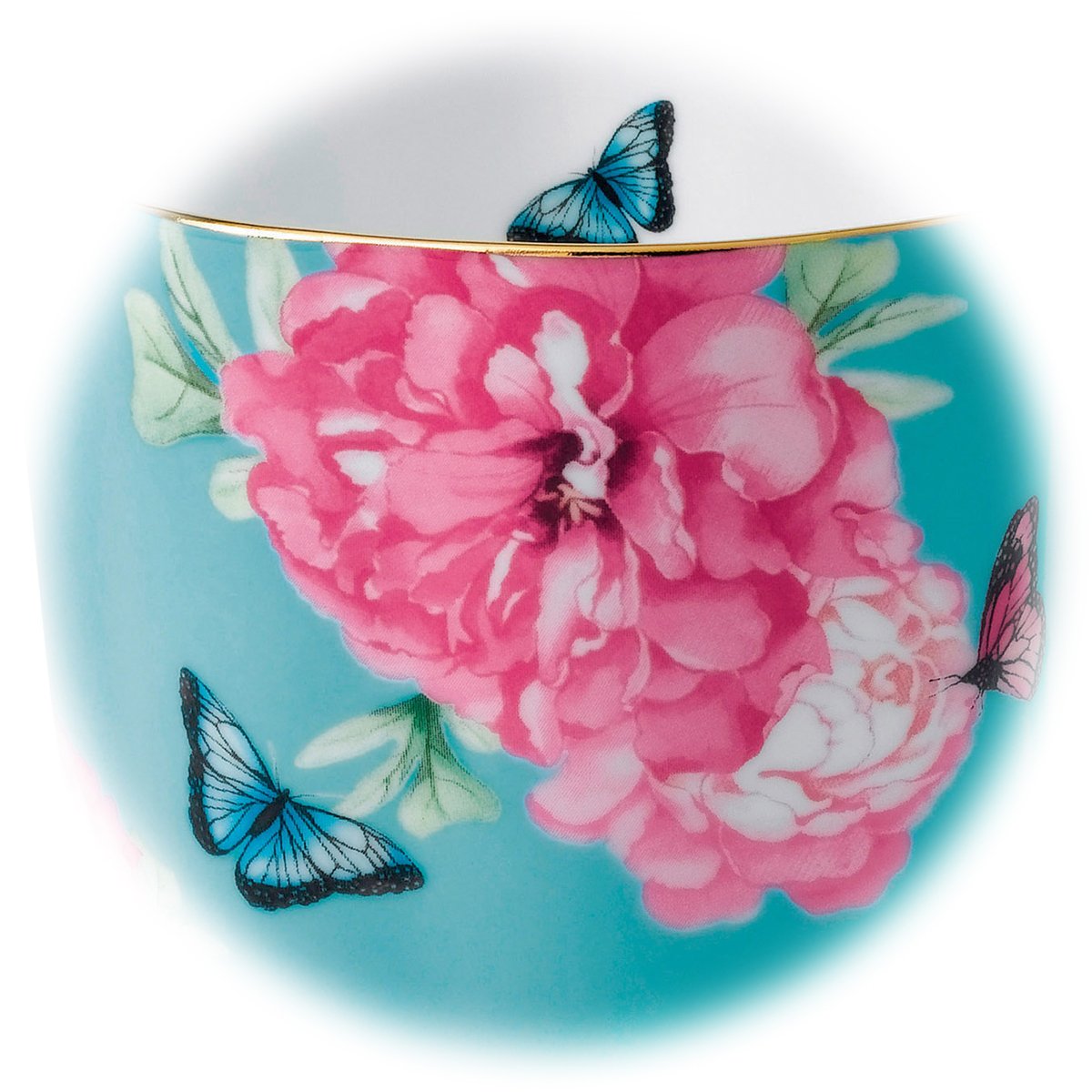 Miranda Kerr For Royal Albert Friendship Vintage Mug, Turquoise, 13.5 Oz