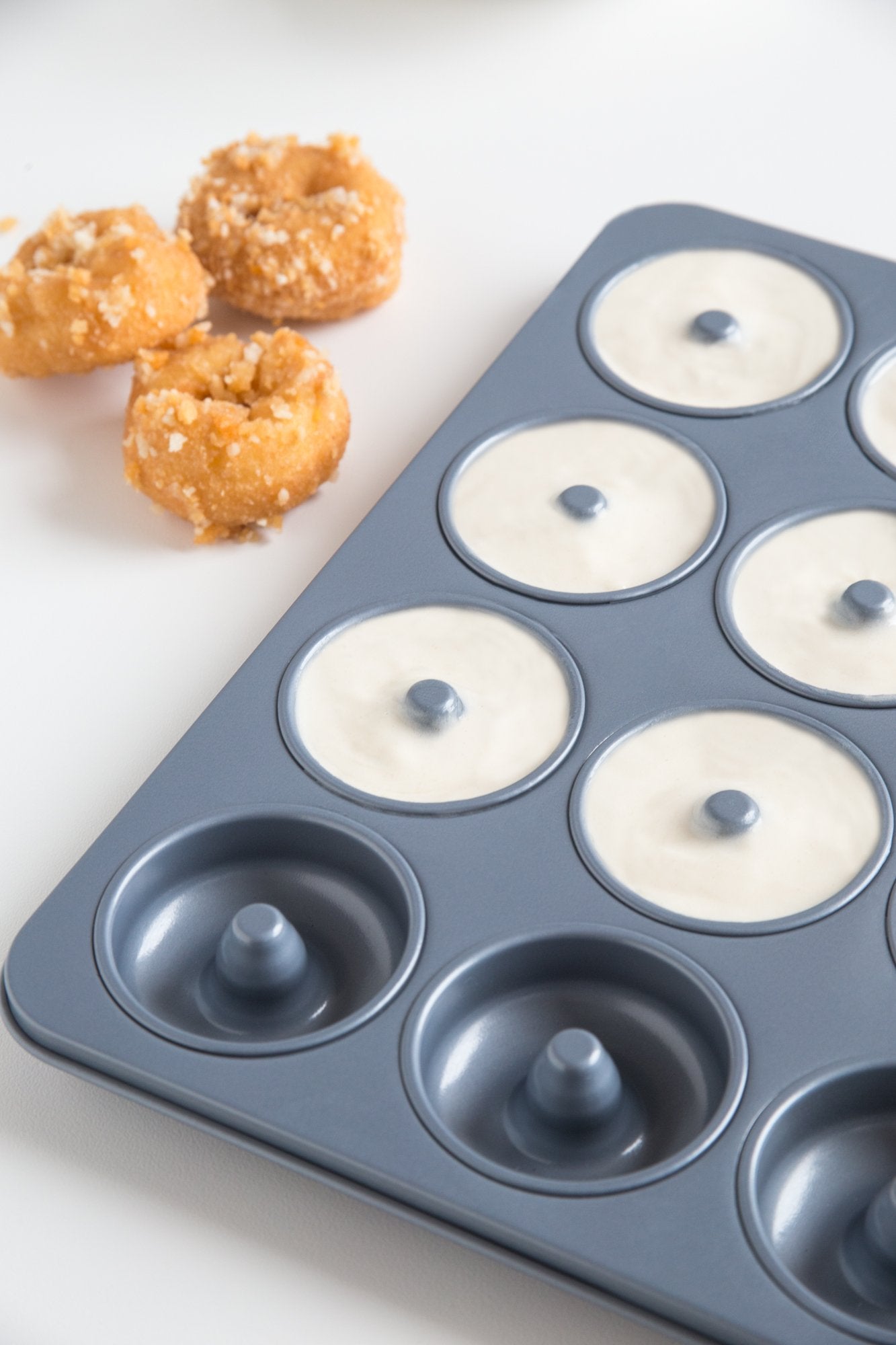 Fox Run 4496 Non-Stick Mini Donut Pan, 12-Cavity
