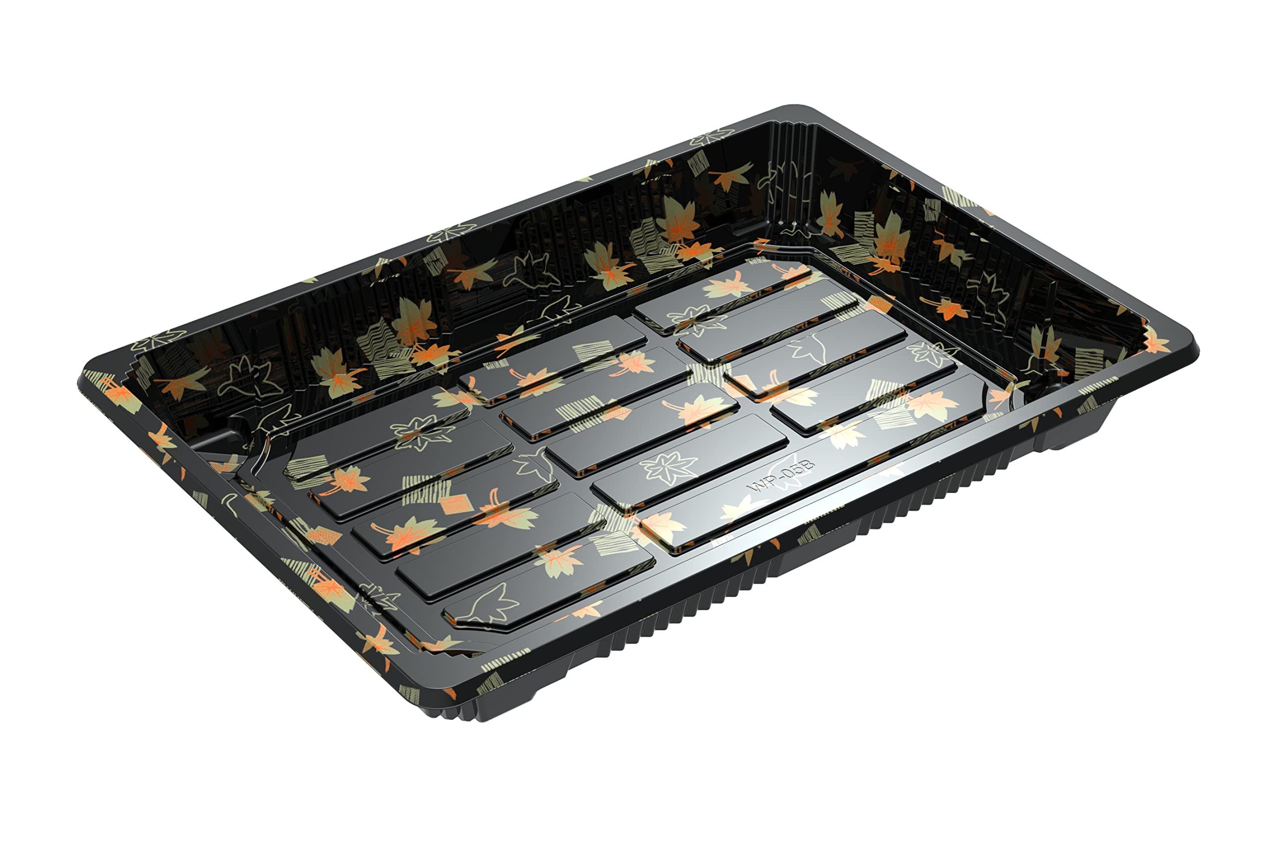 Seaboom 5# Sushi Container Sushi Tray Sushi Plate 7 * 5-Inch Take Out With Clear Lid 400 Sets 5#