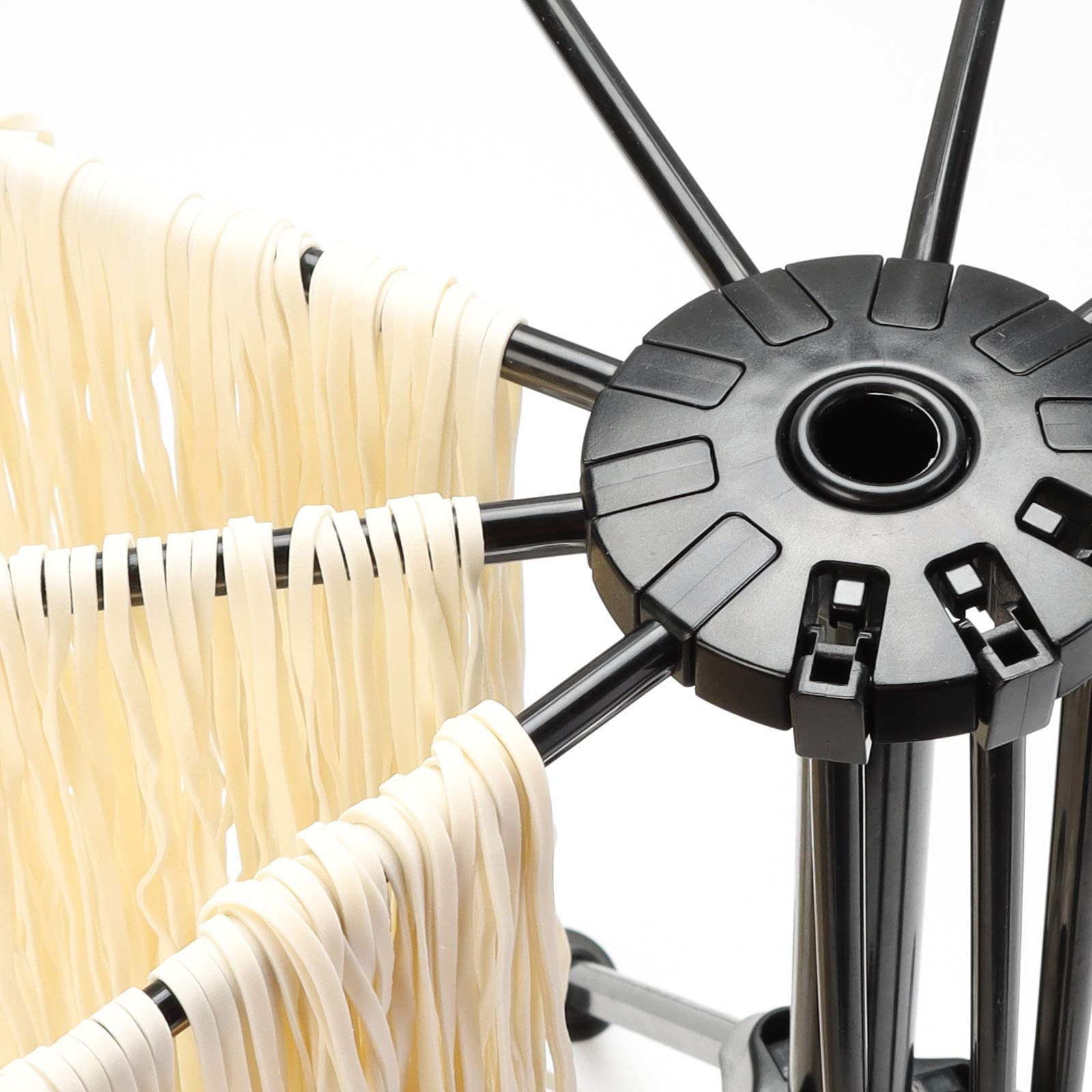 Ourokhome Collapsible Pasta Drying Rack, Plastic Spaghetti Hanger Noodle Dryer Stand With 10 Bar Handles For Homemade Fresh Spag