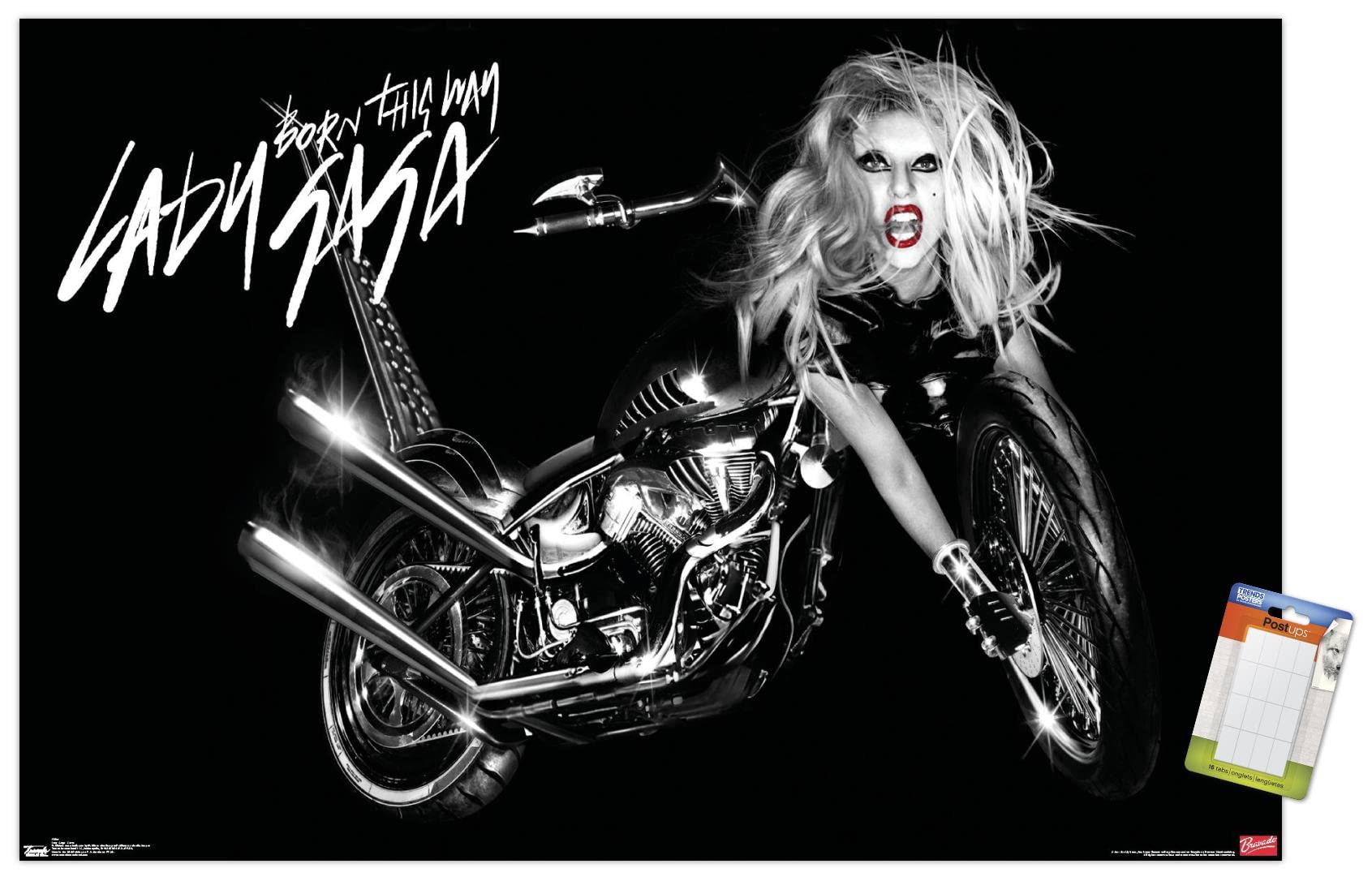 Trends International Lady Gaga - Cover Wall Poster, 22.375'' X 34'', Premium Poster & Mount Bundle