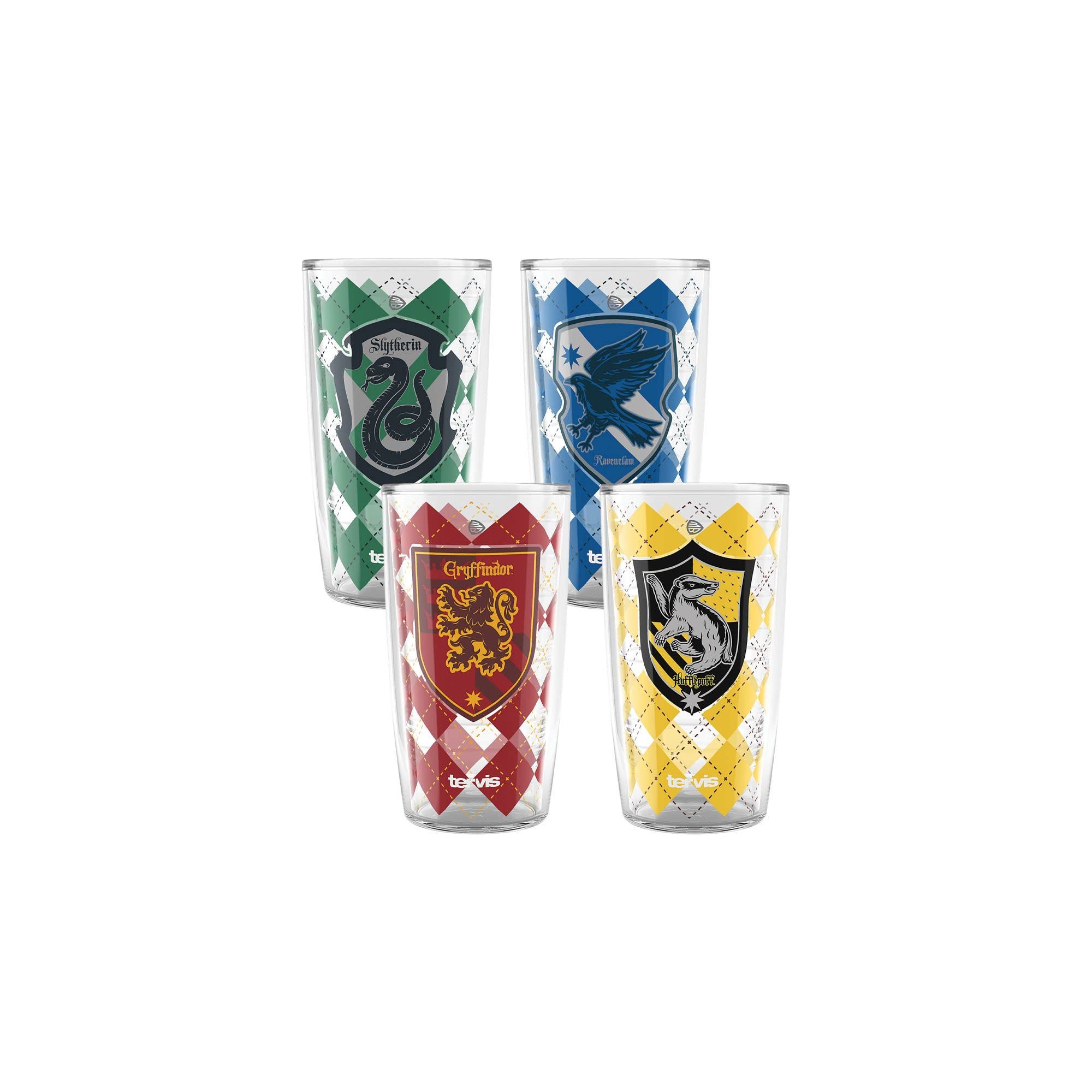 Tervis Harry Potter House Rules Made in USA Double Walled Insulated Tumbler Travel Cup Keeps Drinks Cold & Hot, 16oz  4pk, Asso