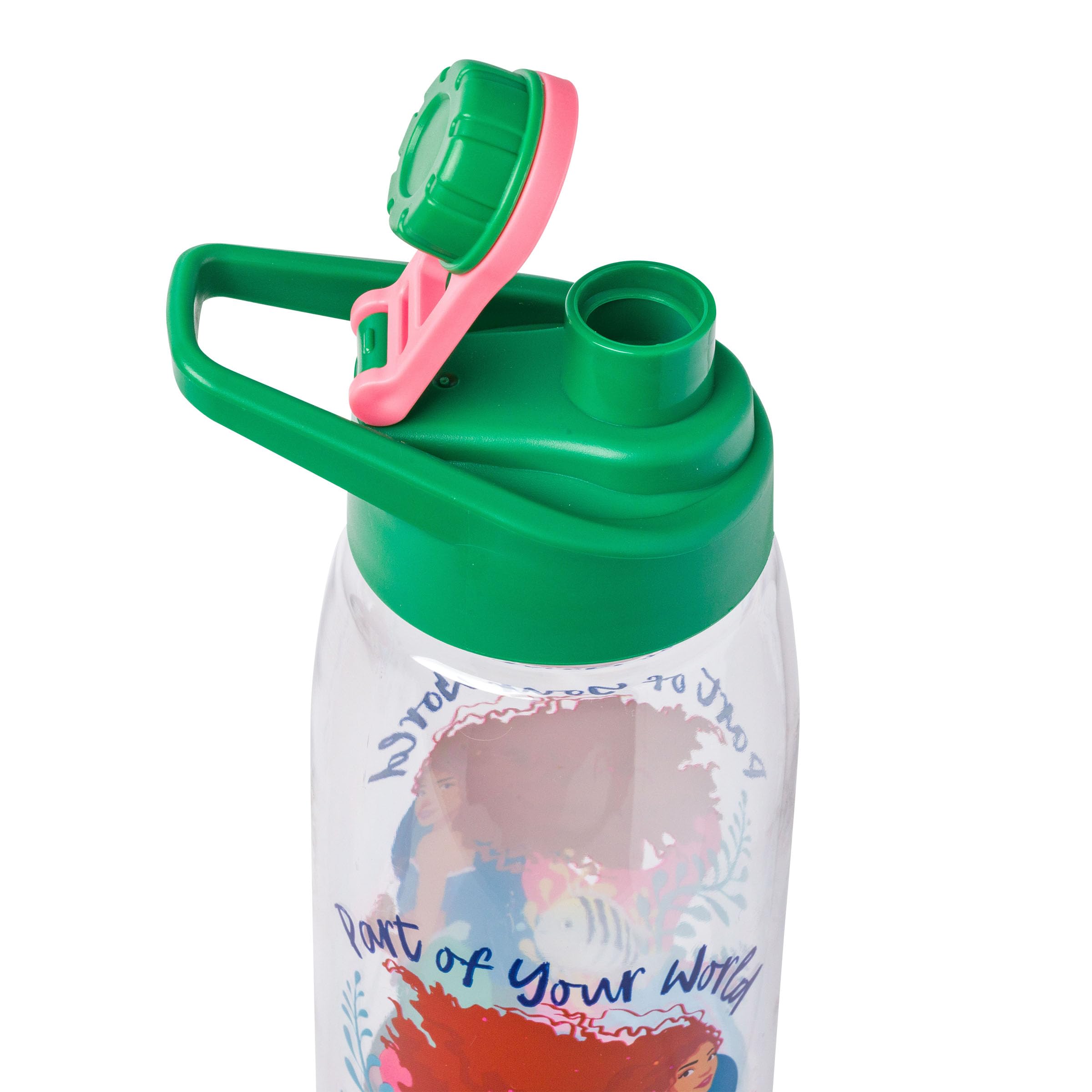 Silver Buffalo Disney The Little Mermaid Live Action Movie Ariel A Part Of Your World Water Bottle With Screw-On Lid, 28 Ounces