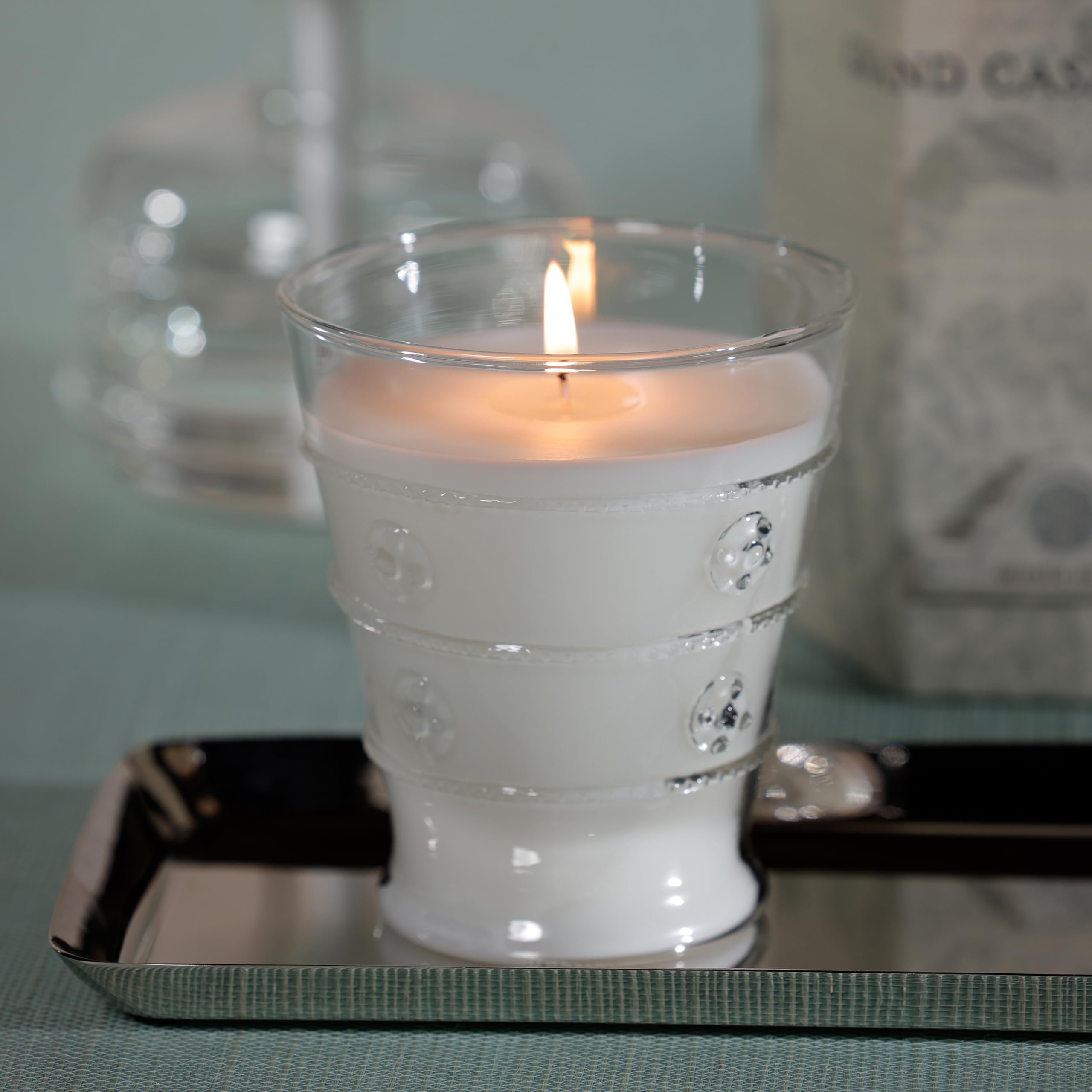 Zodax Grand Casablanca Scented Jar Candle, 8.3 oz, 1 Pack- - Tahitian Gardenia