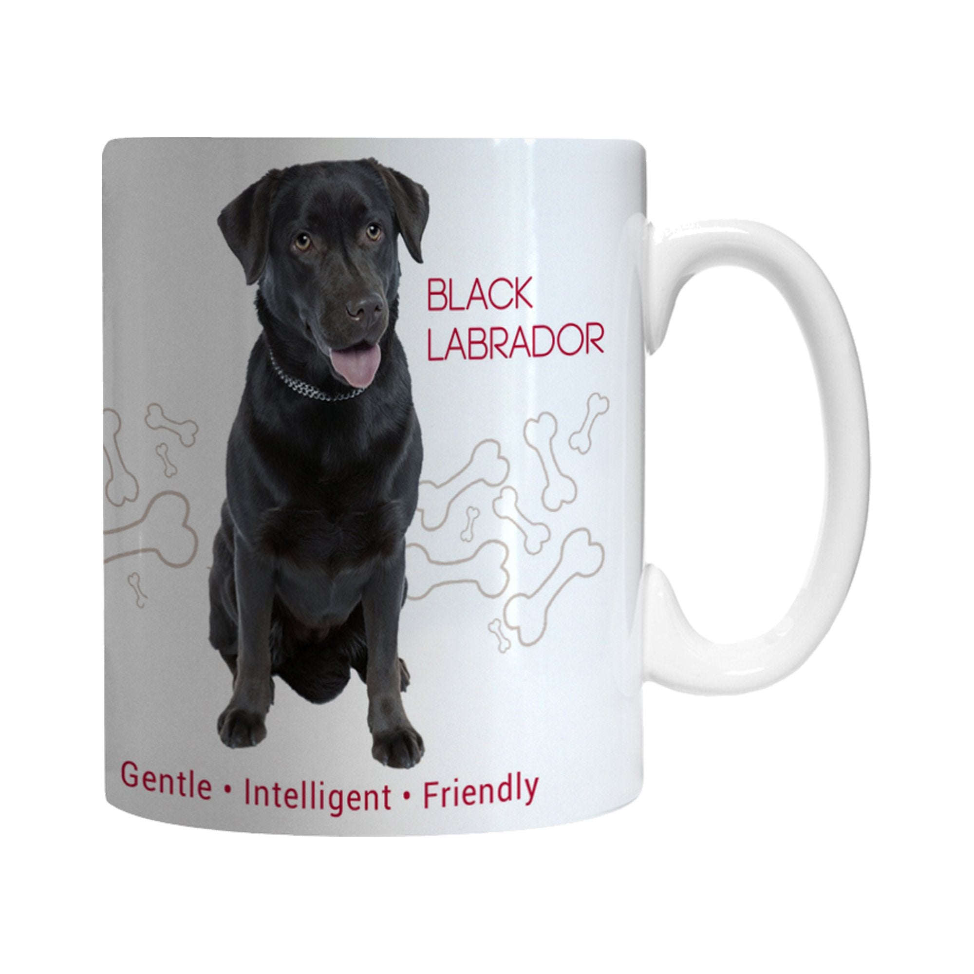 Boelter Brands Black Labrador Ceramic Mug, 11-ounce