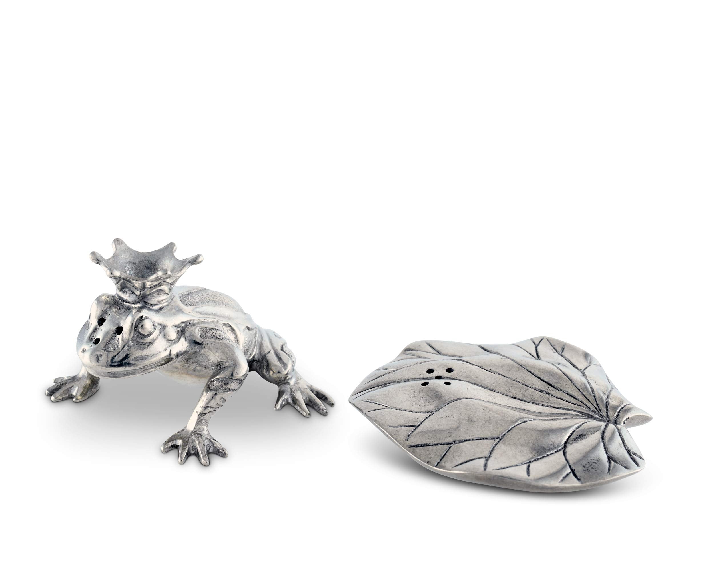 Vagabond House Frog Prince Salt And Pepper Shaker Set S&P Shaker 3 Inch X 3 Inch