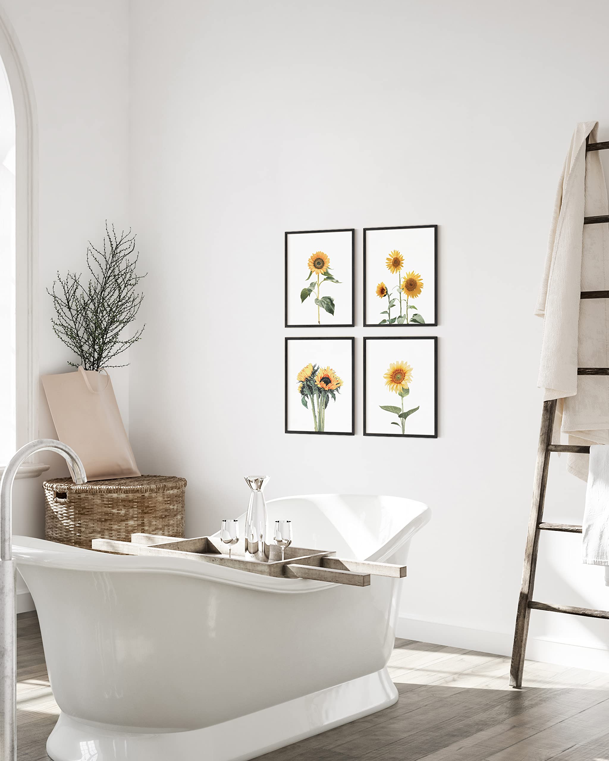 Haus And Hues Sunflower Wall Decor And Sunflower Posters Sunflower Bedroom Decor Sunflower Pictures Wall Decor Yellow Wall Art |