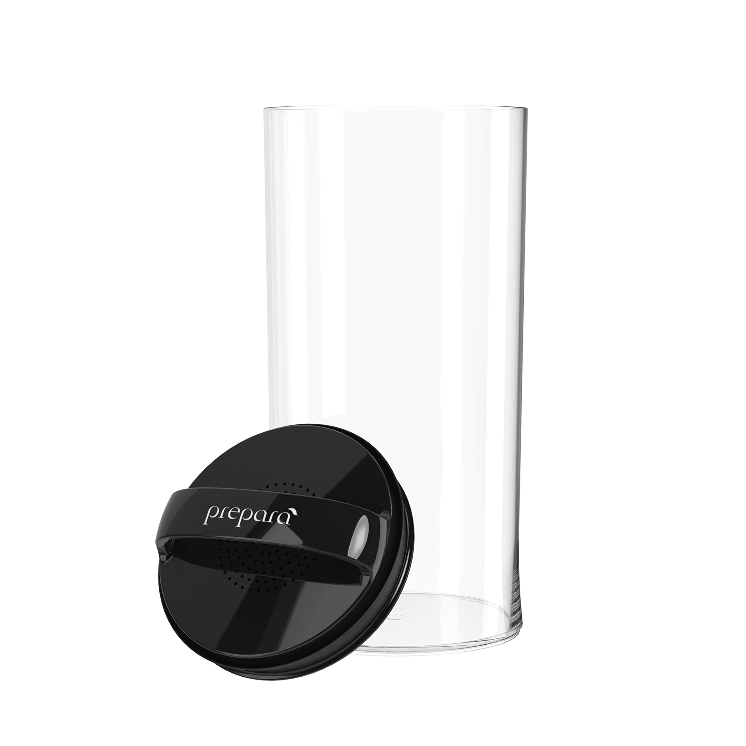 Prepara Evak Fresh Saver Plastic Food Storage, 128 Ounce, Black
