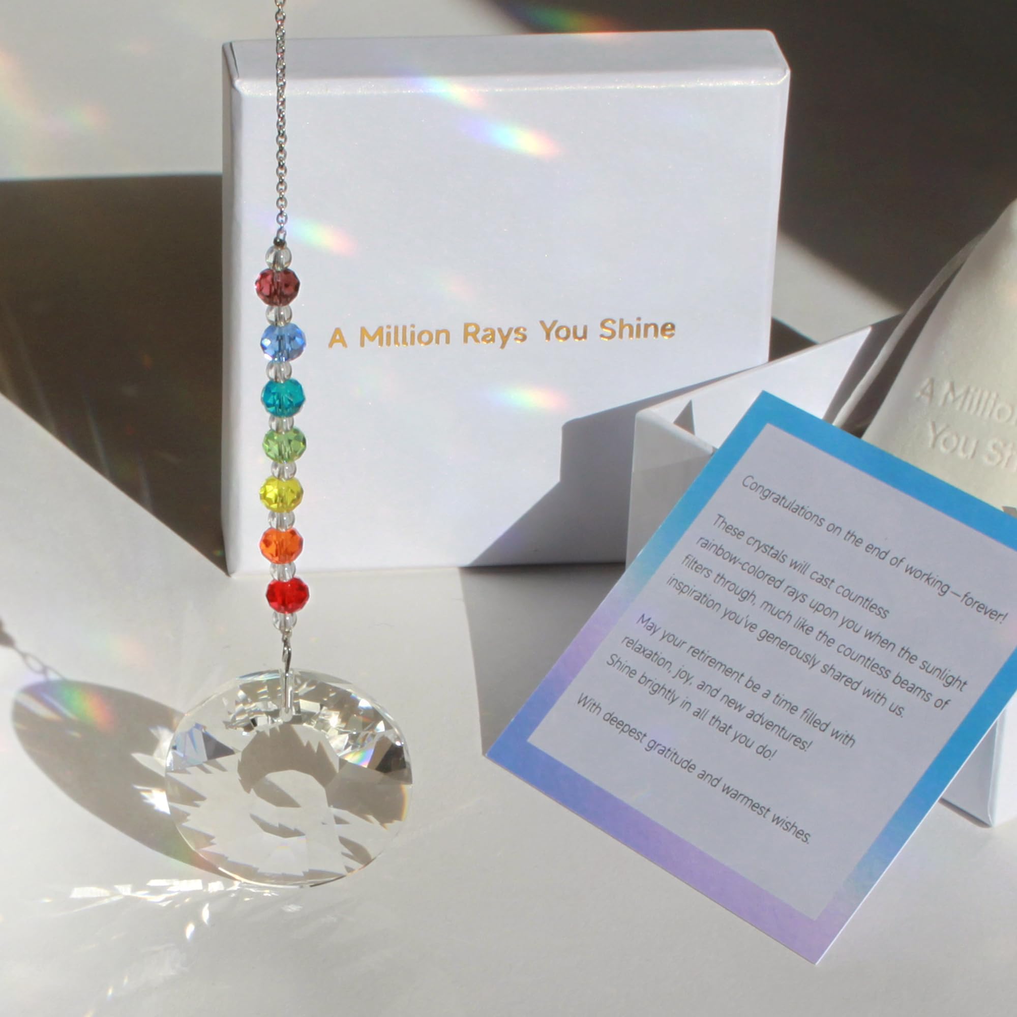 WOOWA Retirement Gifts - A Million Rays You Shine. Cool Happy Retirement Gifts for Women for Men. Best Gifts for Retirement with