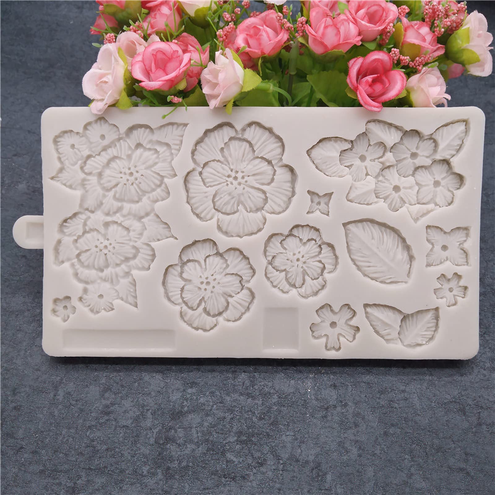 Silicone Fondant Moulds, Border Mould Mat For Wedding Cake Decorating, Decorating Tool (Flower Mould)