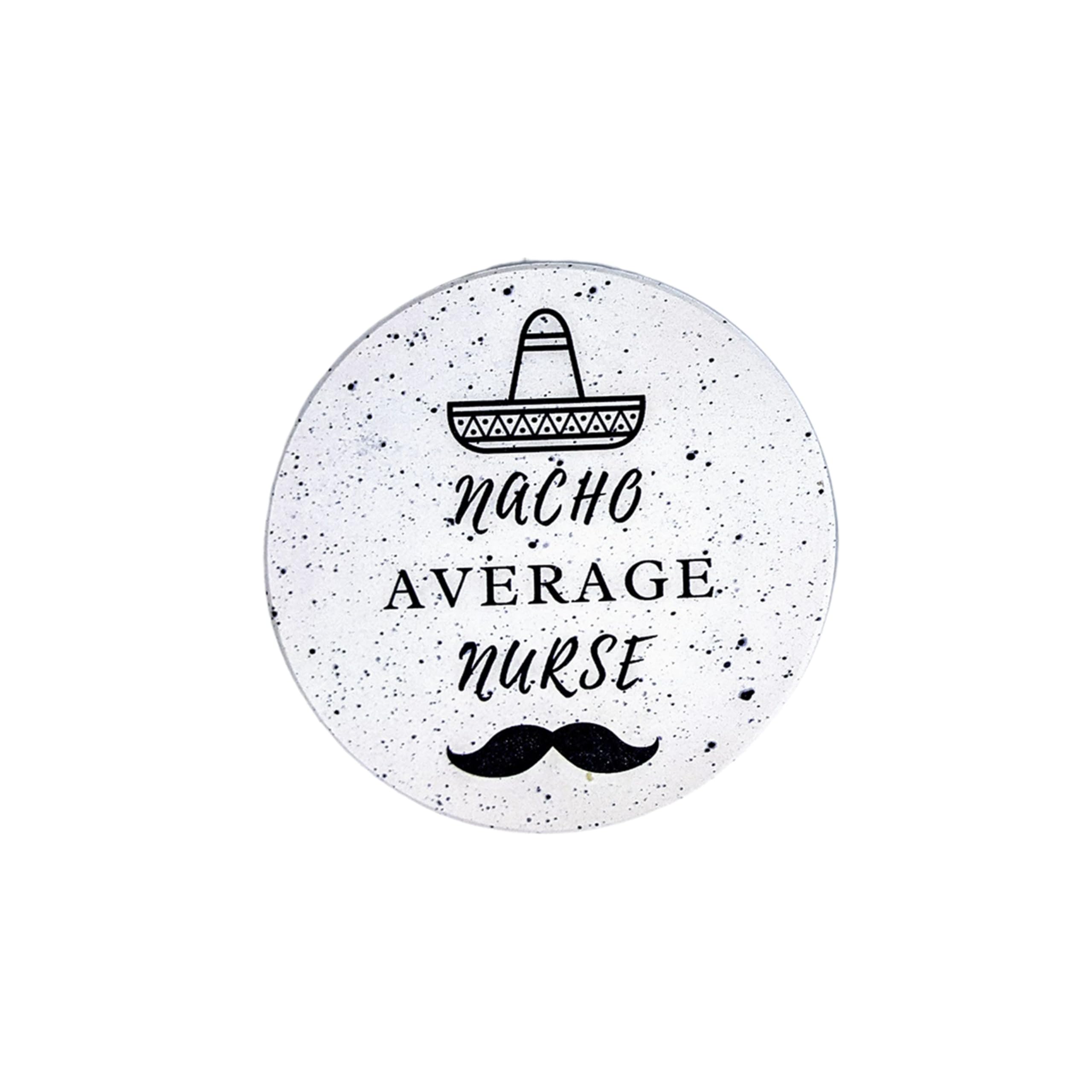 KCT Store Nurse Gifts for Women and Men - Absorbent Ceramic Coasters w/Holder Included (Nurse Funny) Gift for Nurses  Nursing Practitioner  Nursing Student Graduation Gifts  Nurse Appreciation Gifts