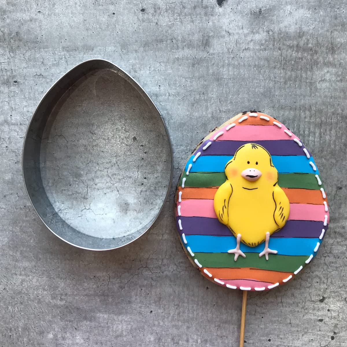 Liliao 3.9'' Egg Cookie Cutter, Stainless Steel