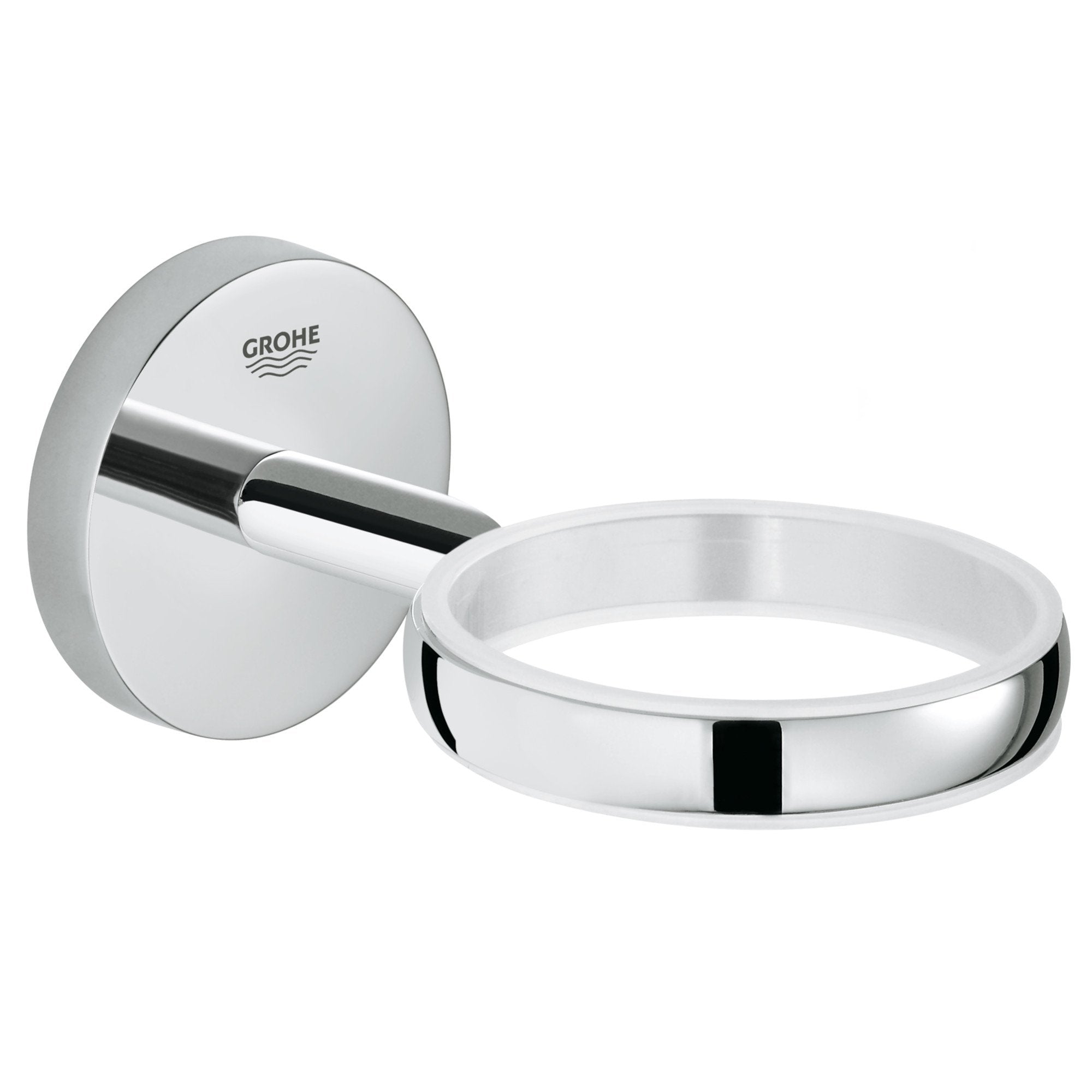Grohe 40585001 Baucosmopolitan Holder F.Glass/Soap, Starlight Chrome