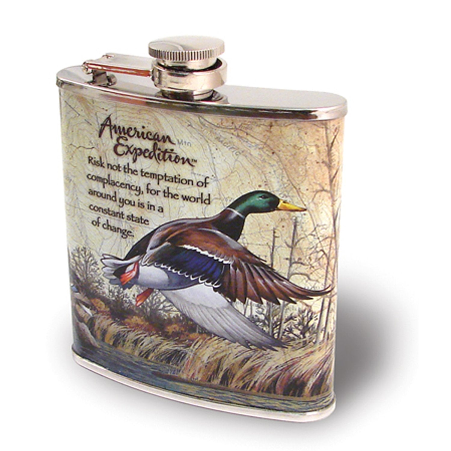 American Expedition Steel Flask (Mallard Duck)