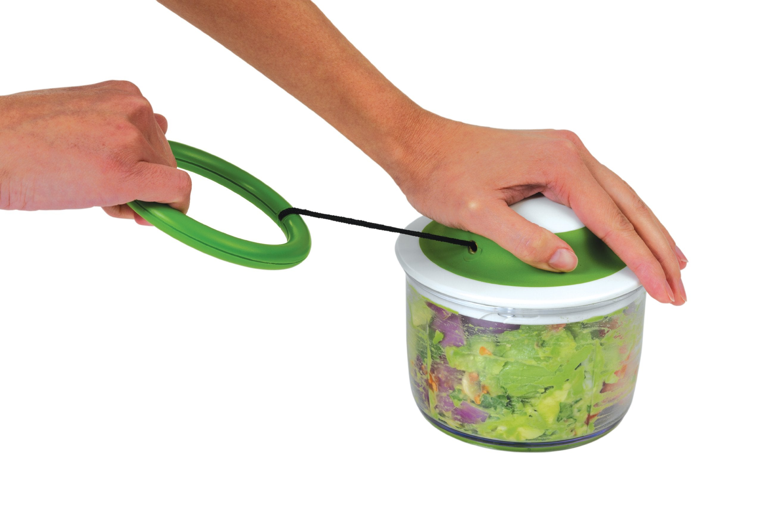 Chef'N 102-239-005 Veggichop Hand-Powered Food Chopper, Set Of 1, Cherry