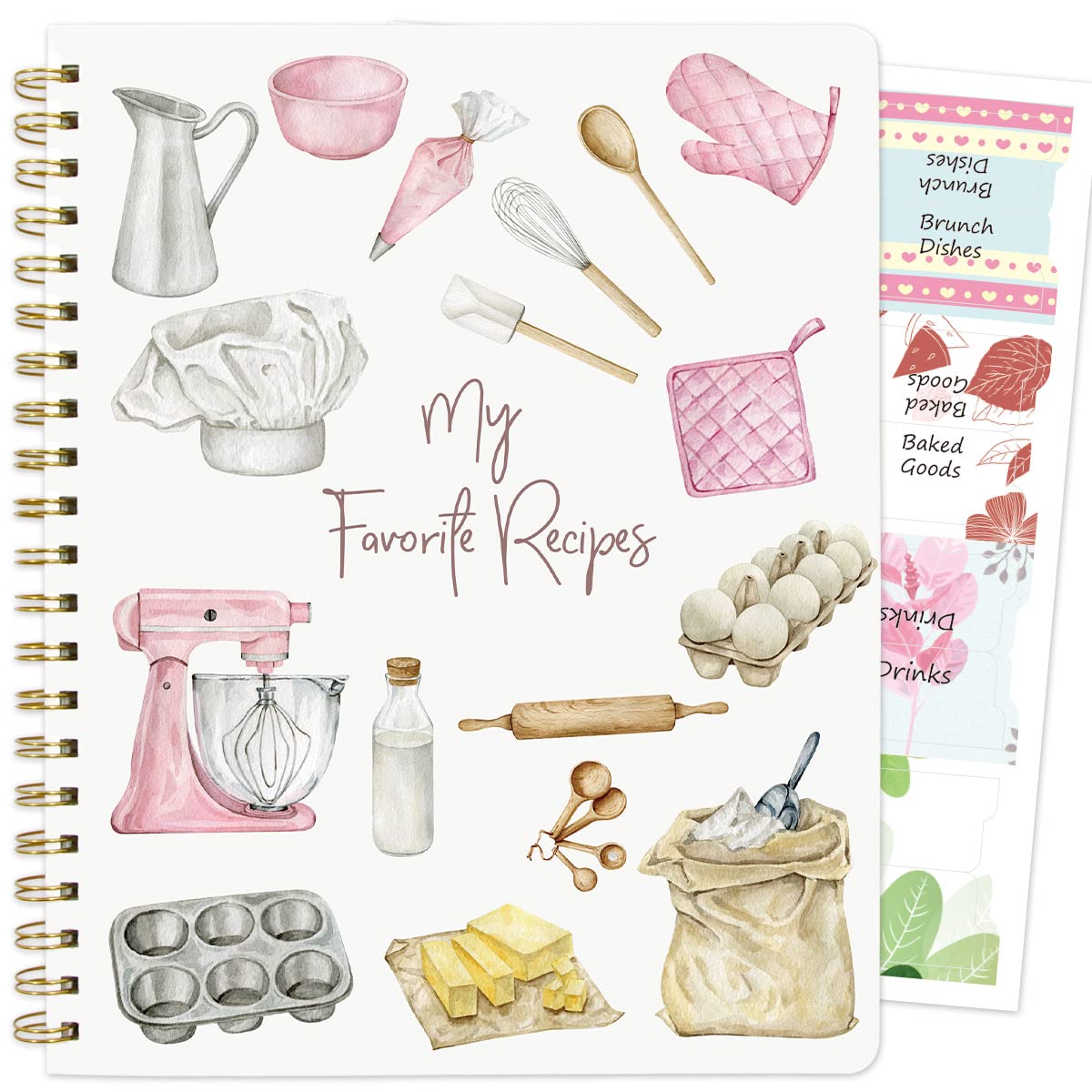 ceiba tree Blank Recipe Book to Write in Your Own Recipes Notebook Cookbook Journal 8.5 x 11 with Stickers for Gifts Ideas for W