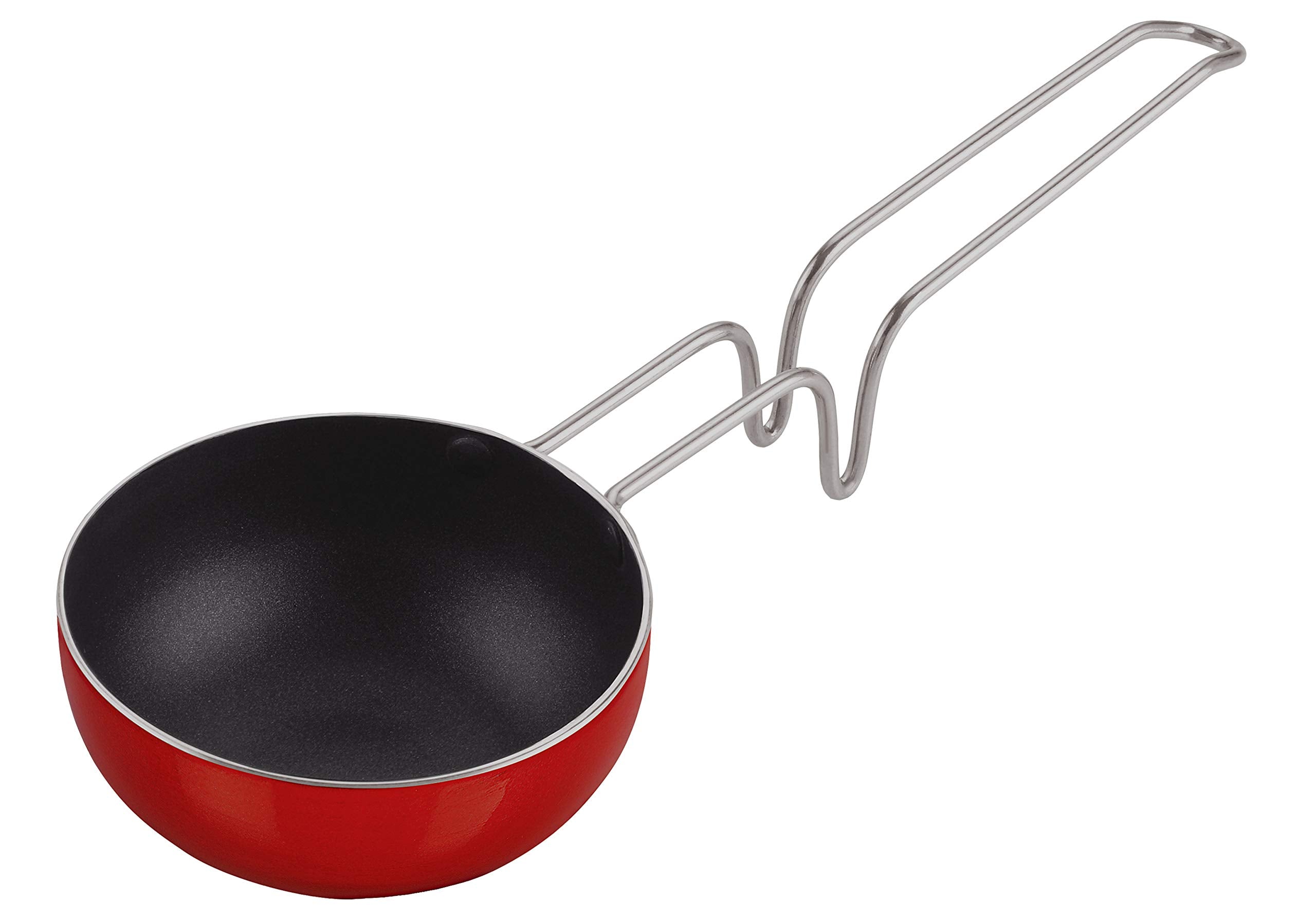 Nirlon Non-Stick Aluminium Tadka Vagariya/Tadka Pan -11Cm - Red[New_26Mm_Classic_Vg]