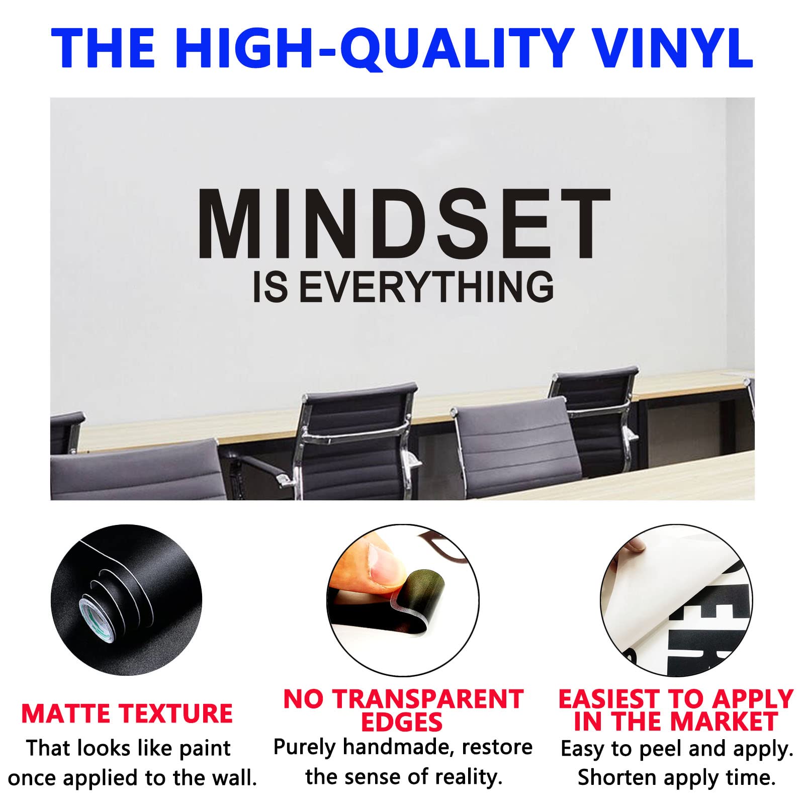 Wall Decals, Wall Stickers For Men, (Easy To Apply), Vinyl Wall Decor Art Office School Playroom Inspirational Teamwork Quotes M