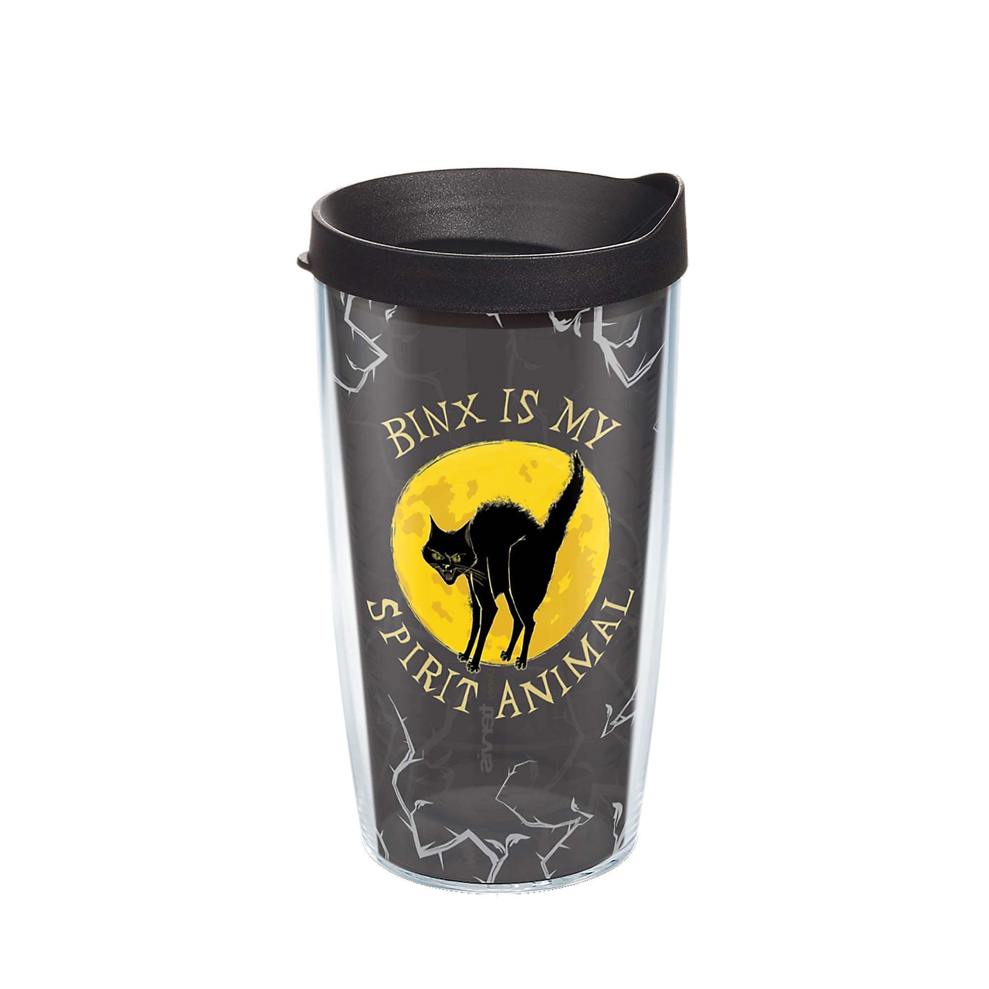 Tervis Disney Hocus Pocus Binx Halloween Made in USA Double Walled Insulated Tumbler Travel Cup Keeps Drinks Cold & Hot, 16oz, C
