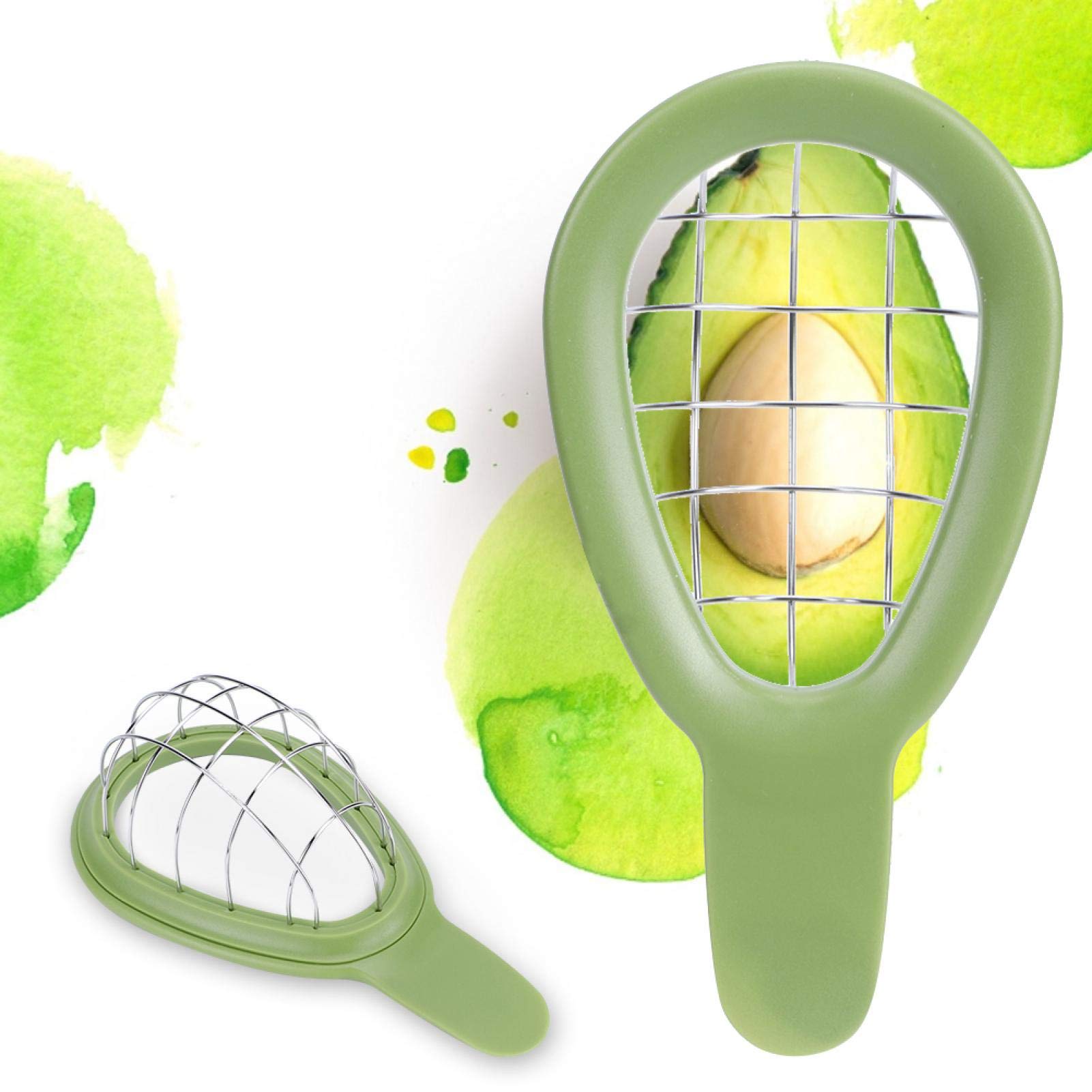 Avocado Cuber Tool, Stainless Steel Avocado Slicer Cutter Salad Tools Kitchen Gadget