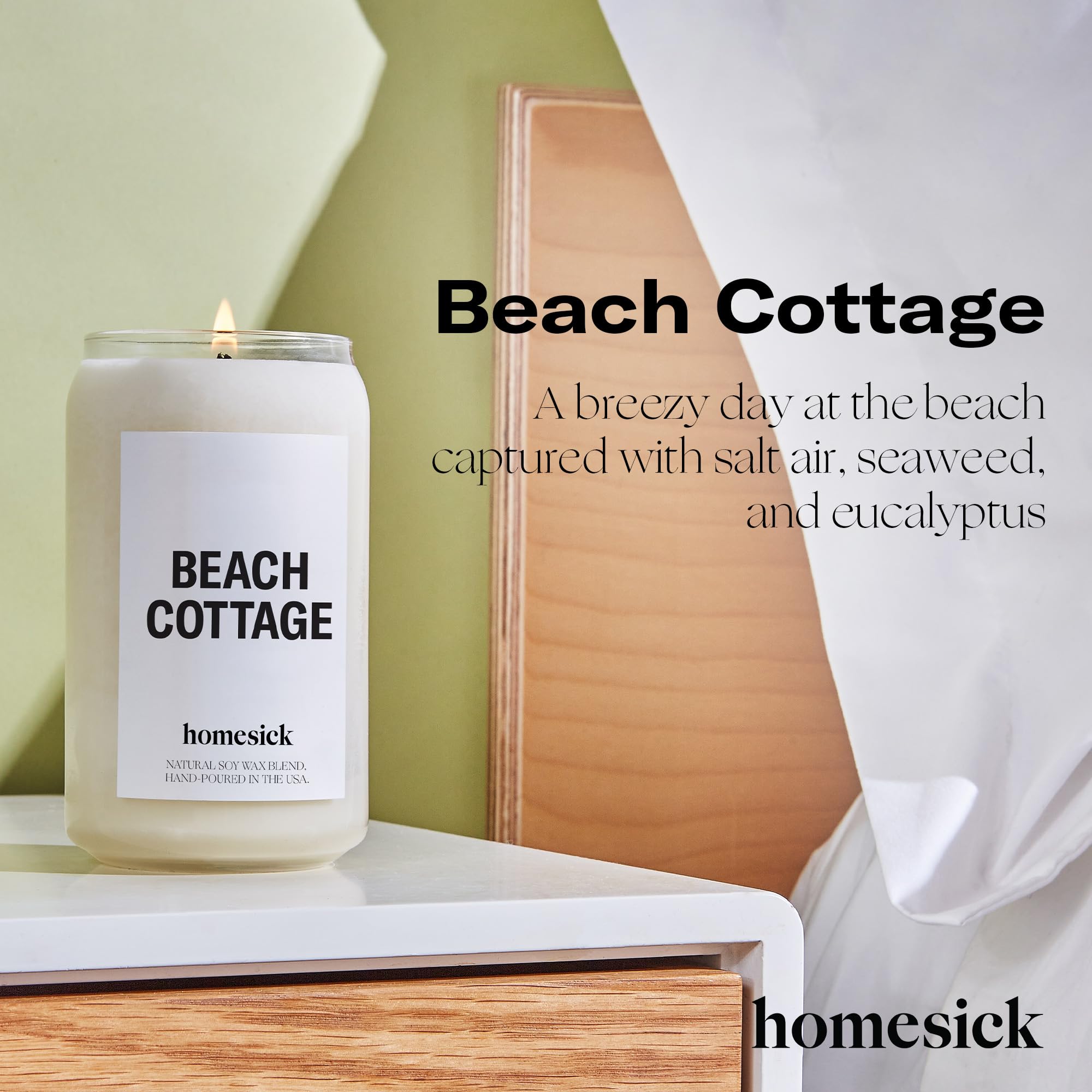 Homesick Women's Beach Cottage Candle, Beach Cottage, One Size