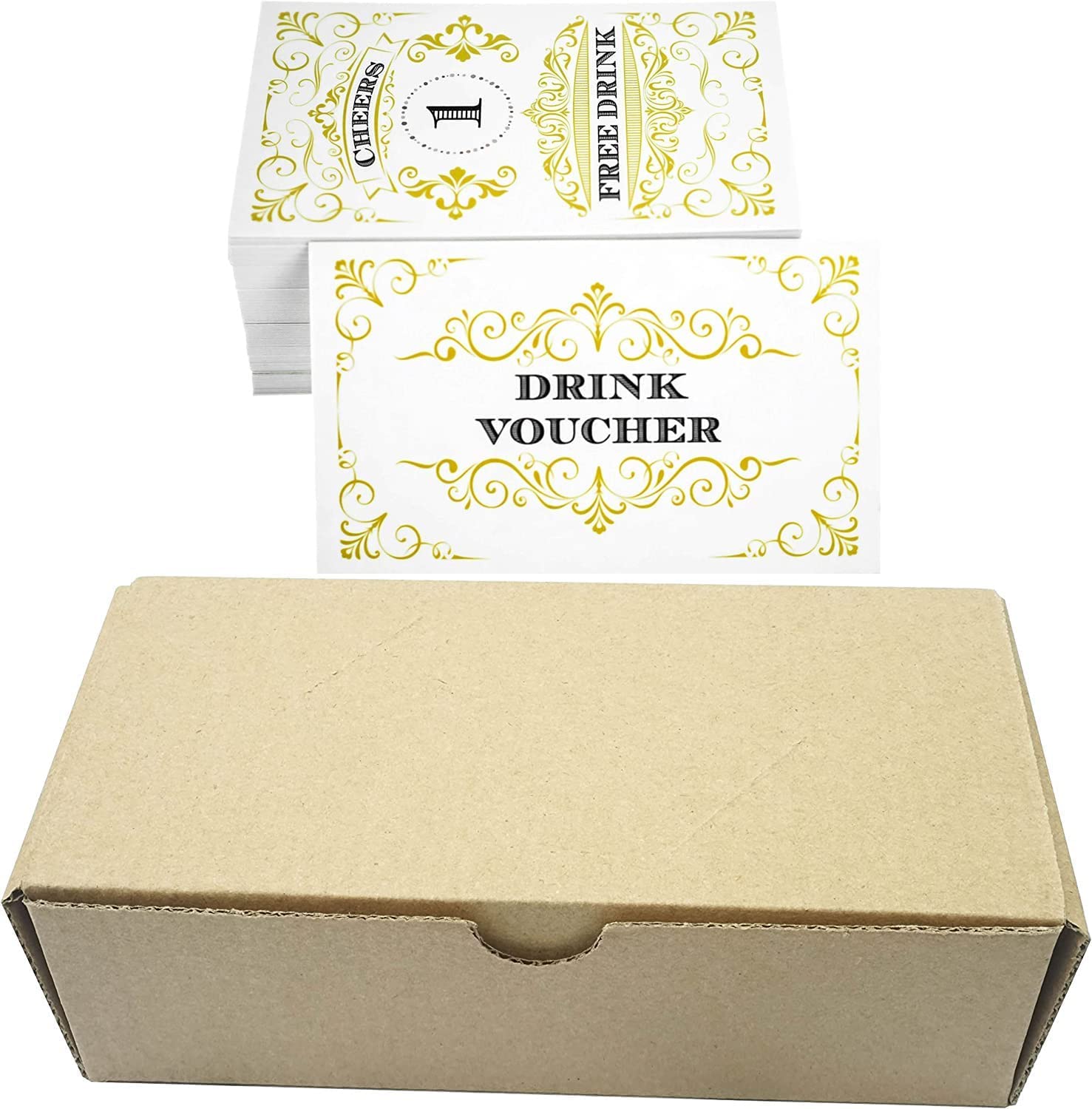 Rxbc2011 450 Free Drink Tickets Coupons For A Free Drink Wedding Work Event Party Bar Fundraiser Gold