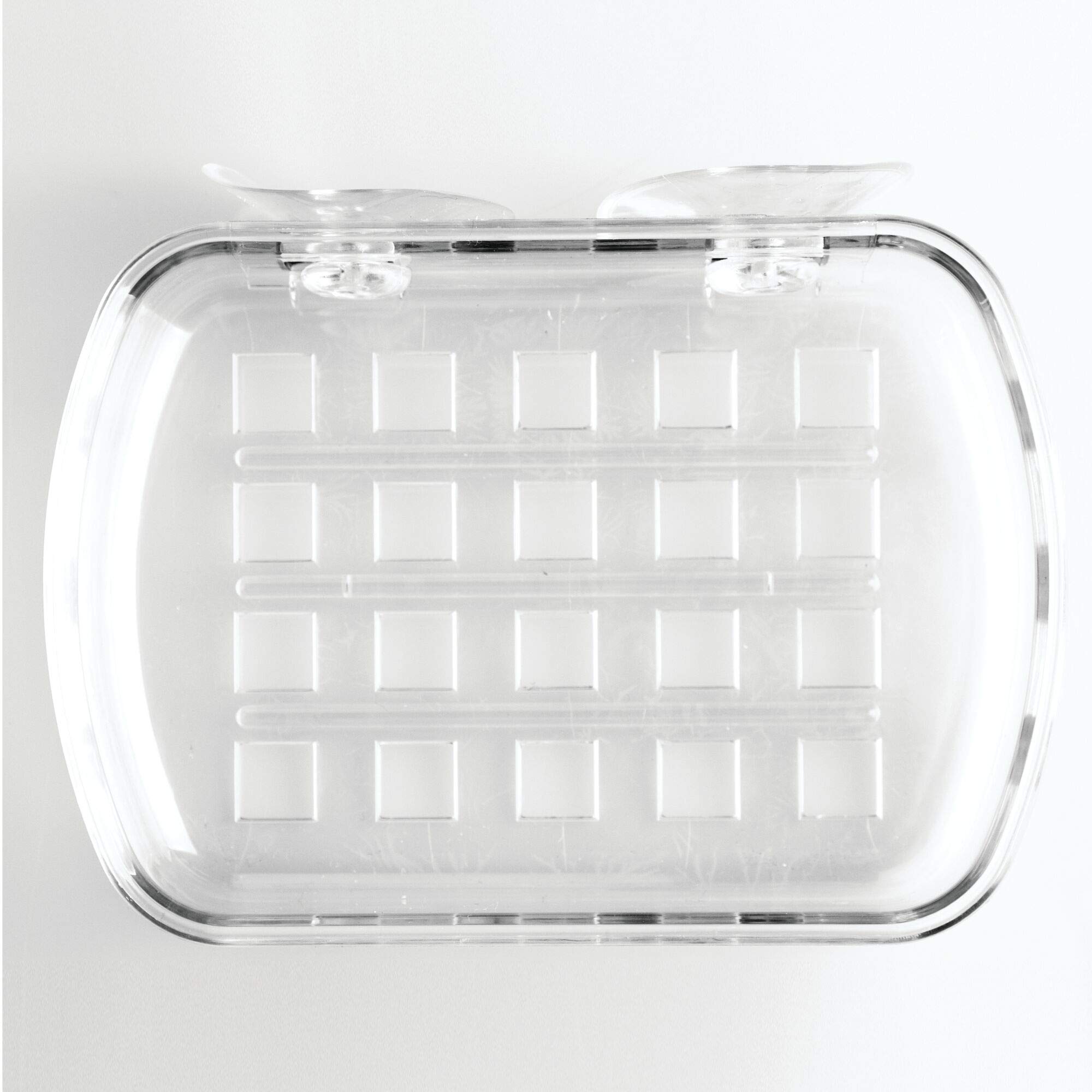 iDesign BPA-Free Plastic Suction Bar Soap Dish - 525 x 4 x 2  clear 19600