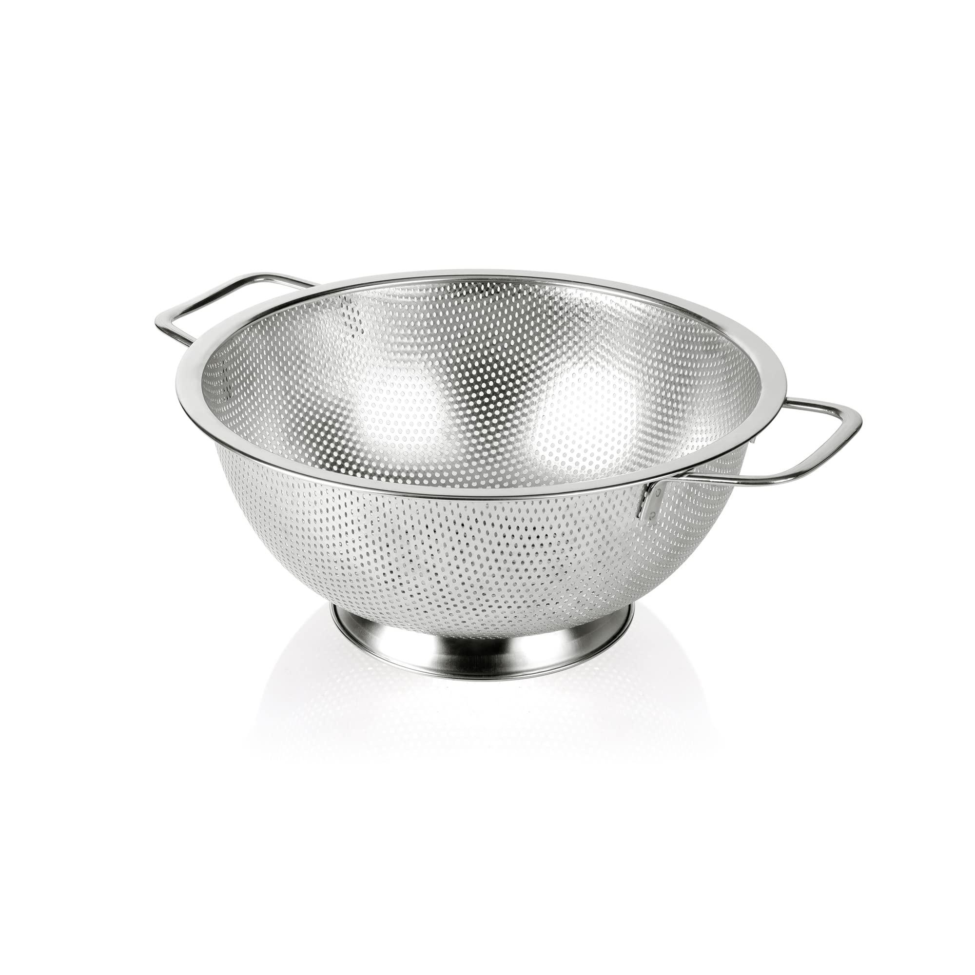 Gulex Colander Stainless Steel 3-Quart, Strainer For Kitchen Food, Dishwasher Safe