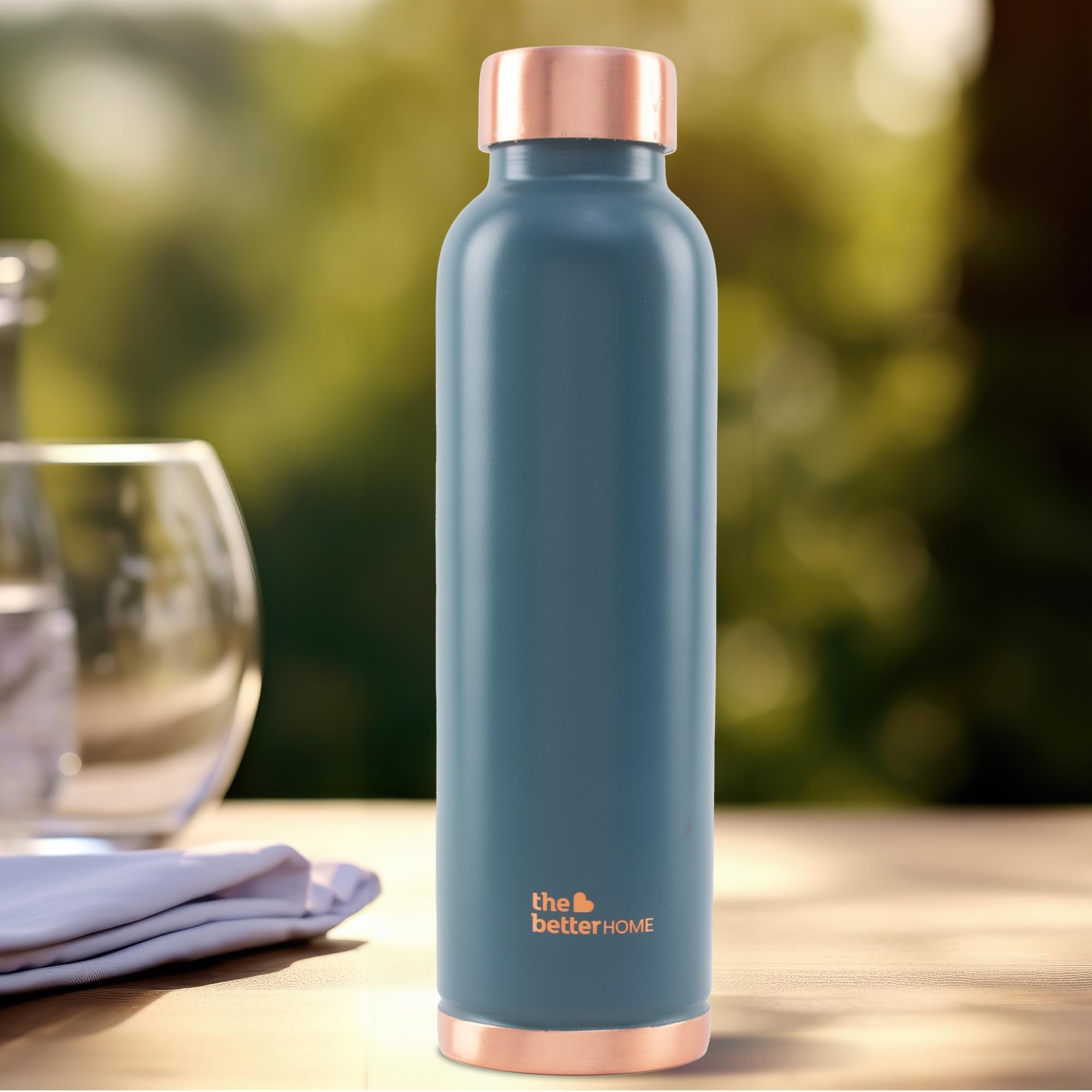 The Better Home Copper Water Bottle 1 Litre | Bpa Free Leak Proof Bottle With Anti Oxidant Properties | Copper Water Bottles 1+ 