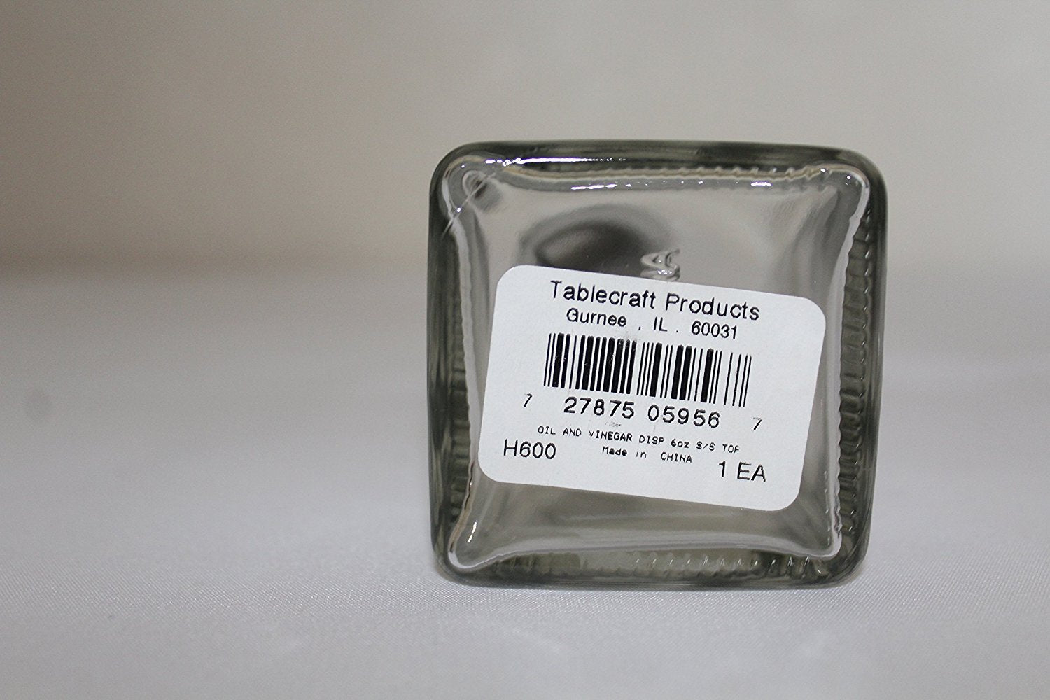 Tablecraft Products Stainless Steel Top Oil And Vinegar Cruet
