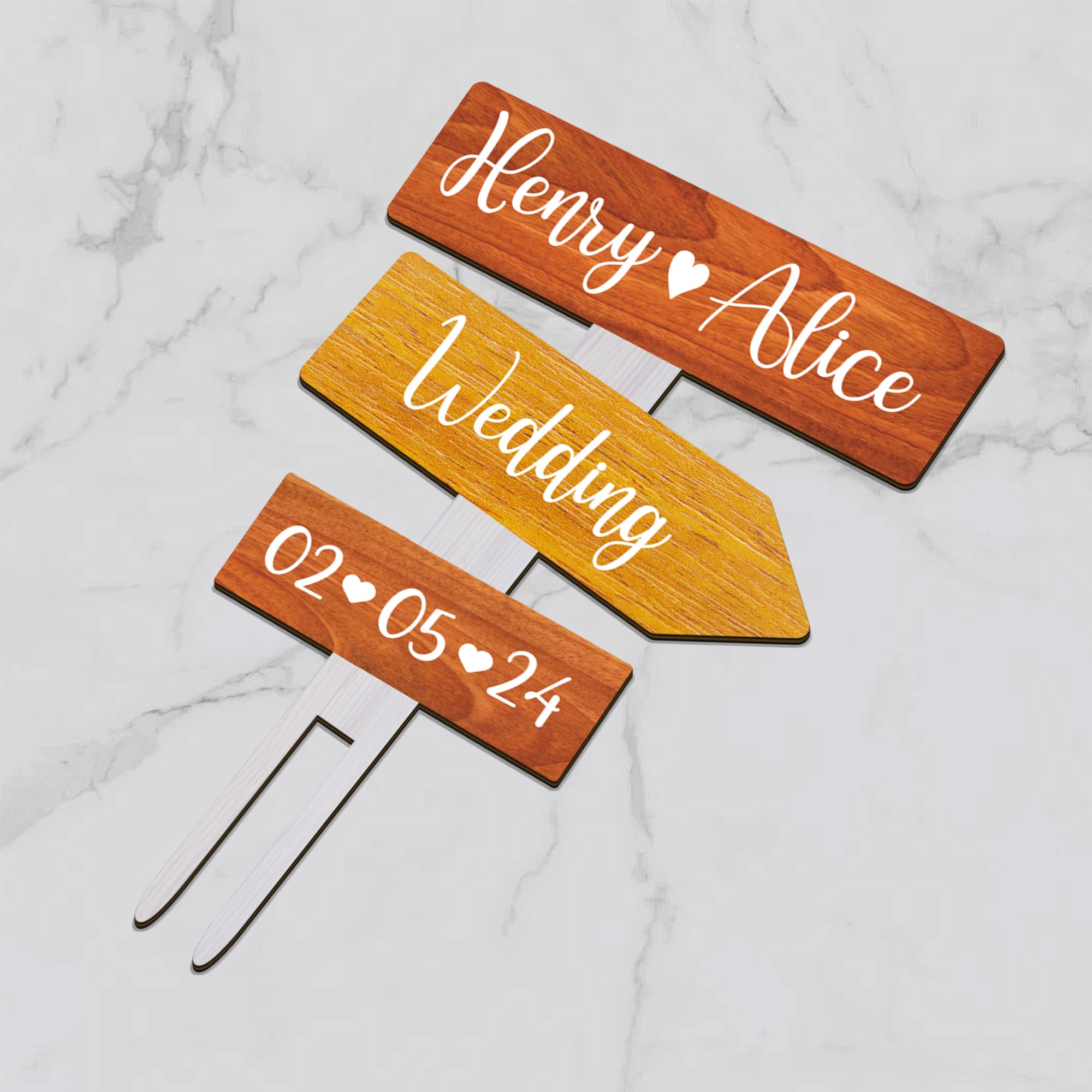 Party to Be Personalized Rustic Fall Wedding Cake Topper in Wood Custom Bride & Groom Names Initials Wedding Date Cake Decoratio